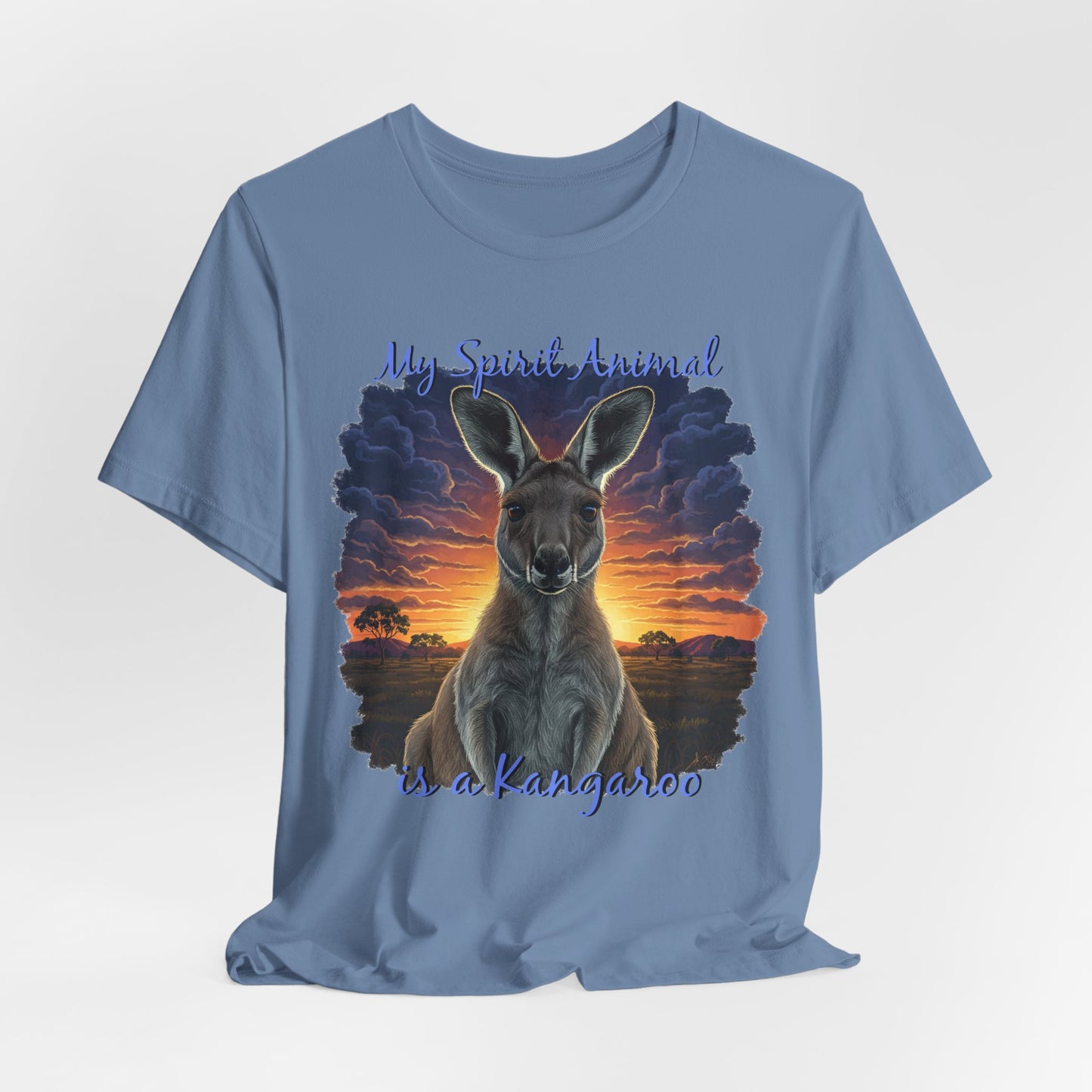 'My Spirit Animal is a Kangaroo' Tee - Unisex Jersey Short Sleeve T-Shirt for Wildlife Lovers, Aussies - Schmartypants