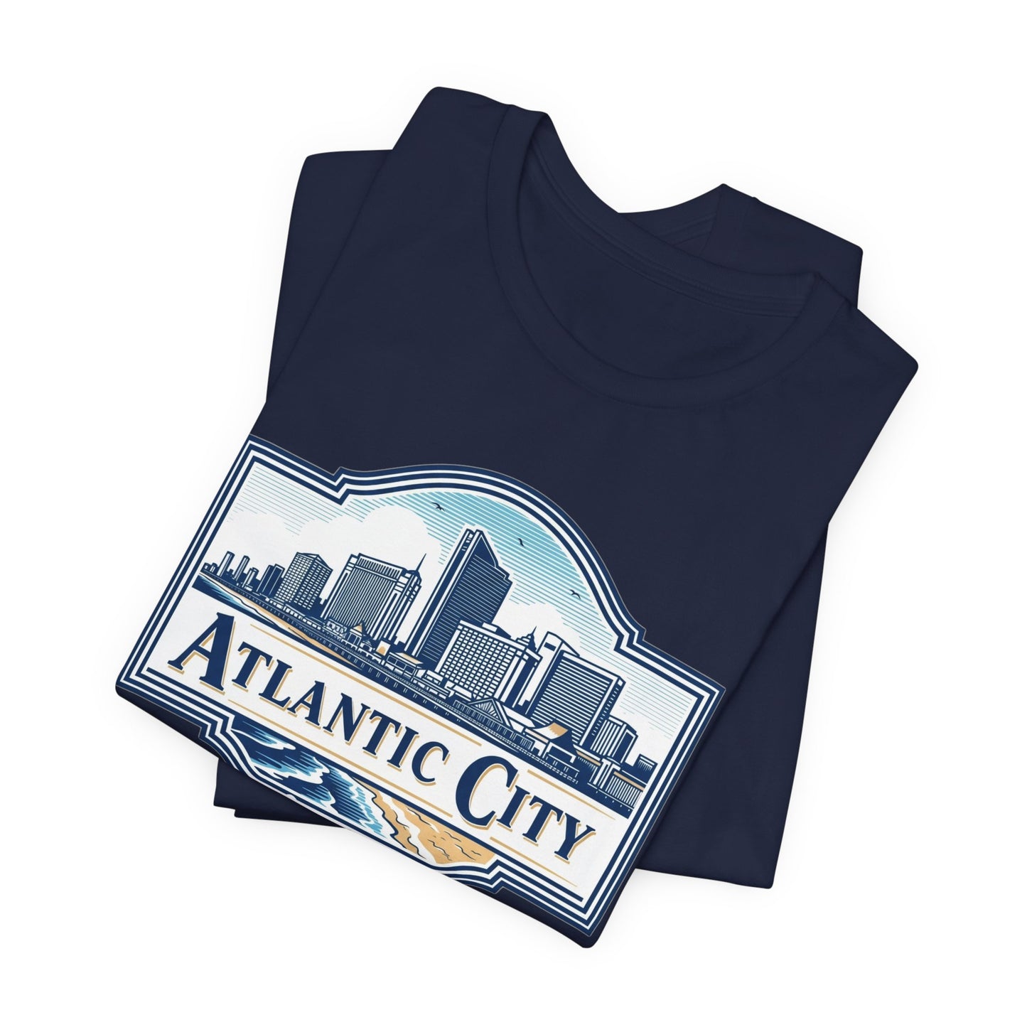 Atlantic City Legend Tee - Unisex Jersey Shirt, Cool Graphic Tee, Casual Wear, Vacation Souvenir, Travel Gift, Beach Outfit