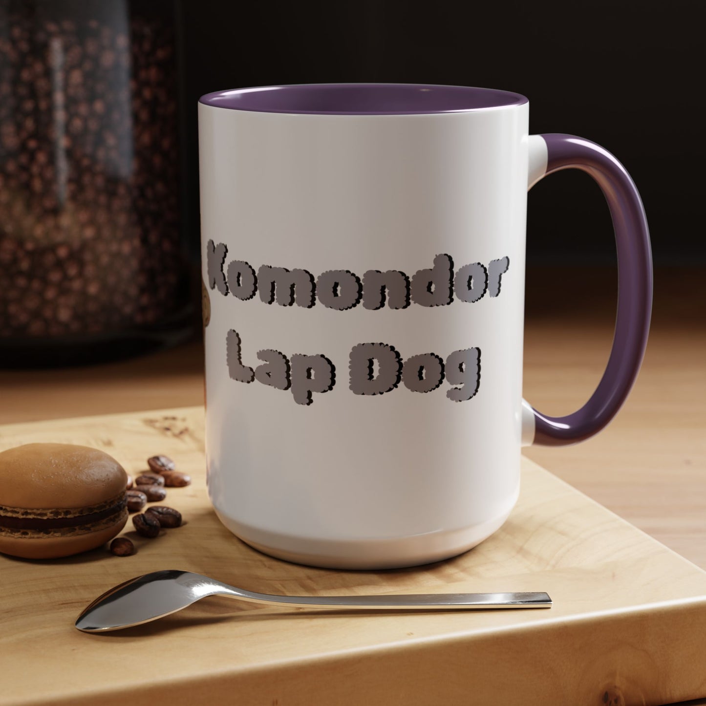 Komondor Lap Dog Coffee Mug - Funny Pet Lovers Gift - 11oz & 15oz - Schmartypants