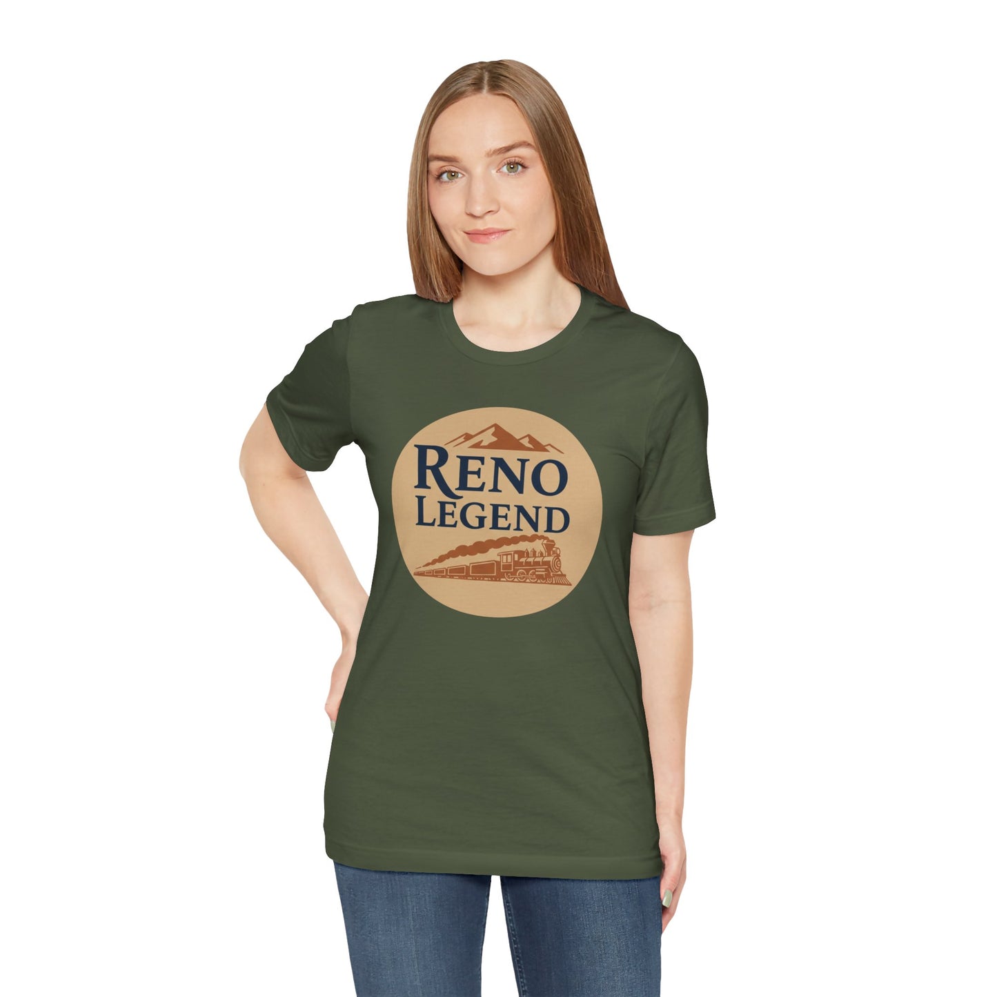 Reno Legend Unisex Tee, Graphic Tee, Casual Wear, Gift for Him, Outdoor Adventure Shirt, Vintage Style T-Shirt