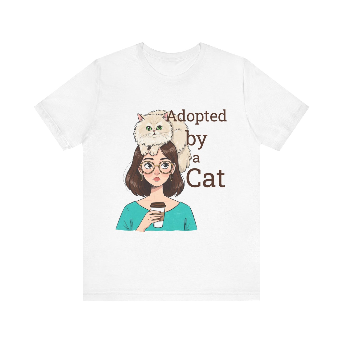 Adopted by a Cat Unisex Tee - Perfect Gift for Cat Lovers - Cat Humor - Schmartypants