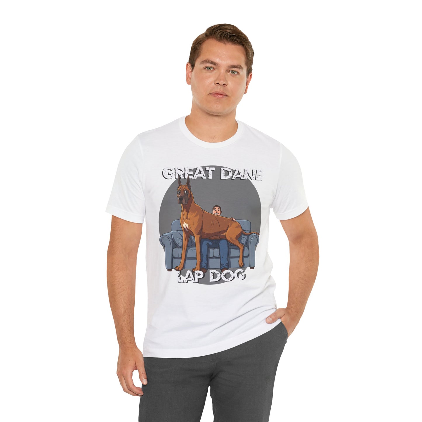 Great Dane Lap Dog Unisex Tee - Hilarious Dog Lover Graphic T-Shirt - Schmartypants