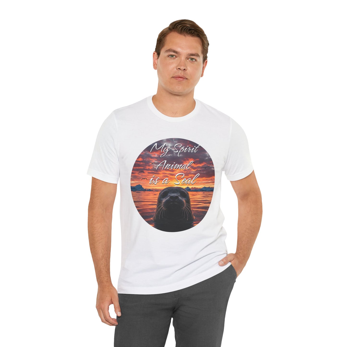 Seal Spirit Animal Ocean Wildlife Unisex Tee, My Spirit Animal is a Seal Shirt, Seal Lover Gift, Ocean Adventure Tee, Sea Animal Tee, Seal
