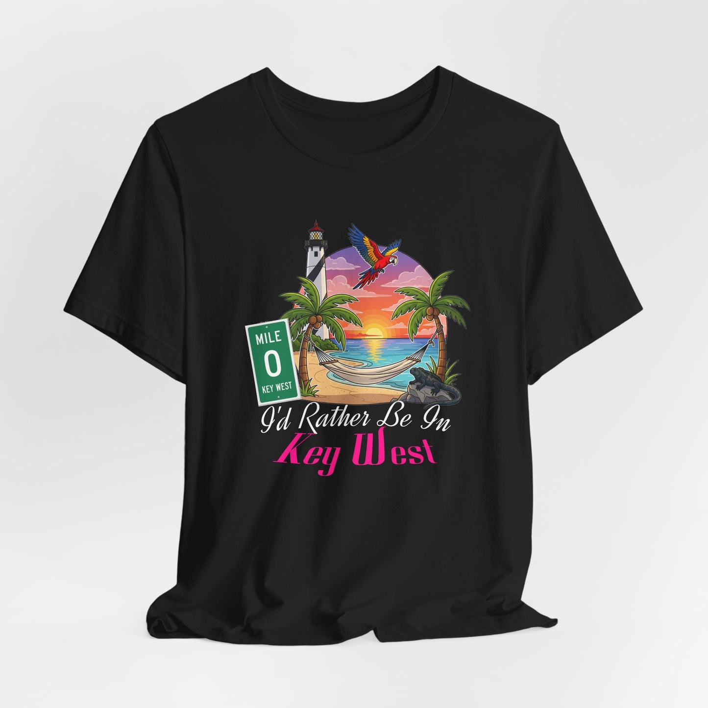 I'd Rather Be In Key West Tee | Vacation Shirt, Summer Style, Beachwear Gift, Travel Tee, Casual Fashion