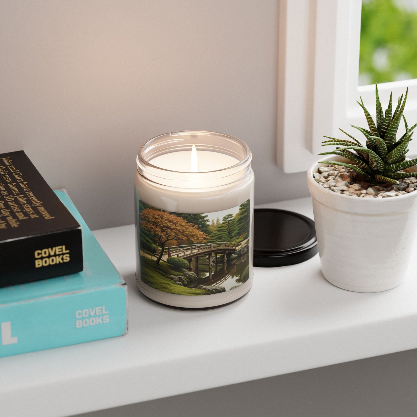Soy Candle, Meditation Candle, Japanese Garden Decor, Relaxing Candle, Pretty Gift, 9oz Candle