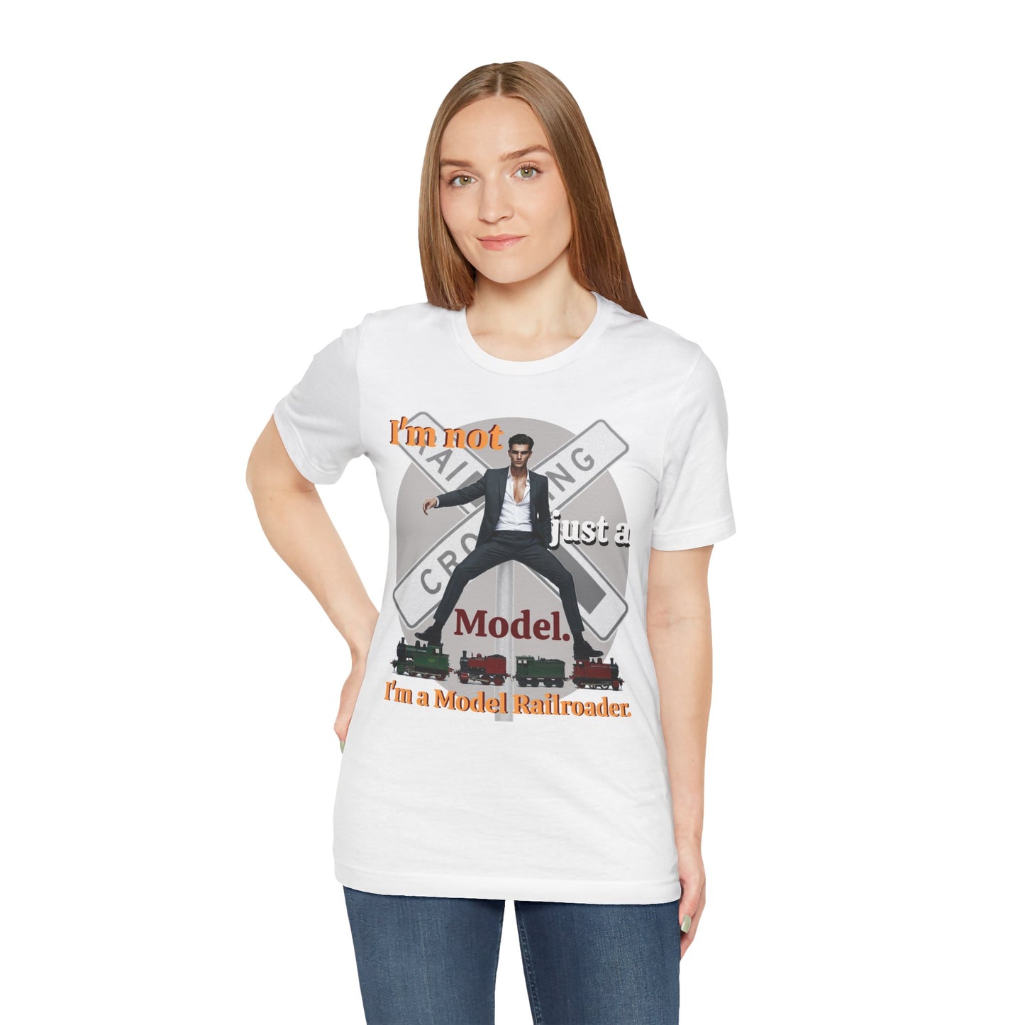 Funny Model Railroader Tee - Perfect Gift for Train Enthusiasts - Schmartypants