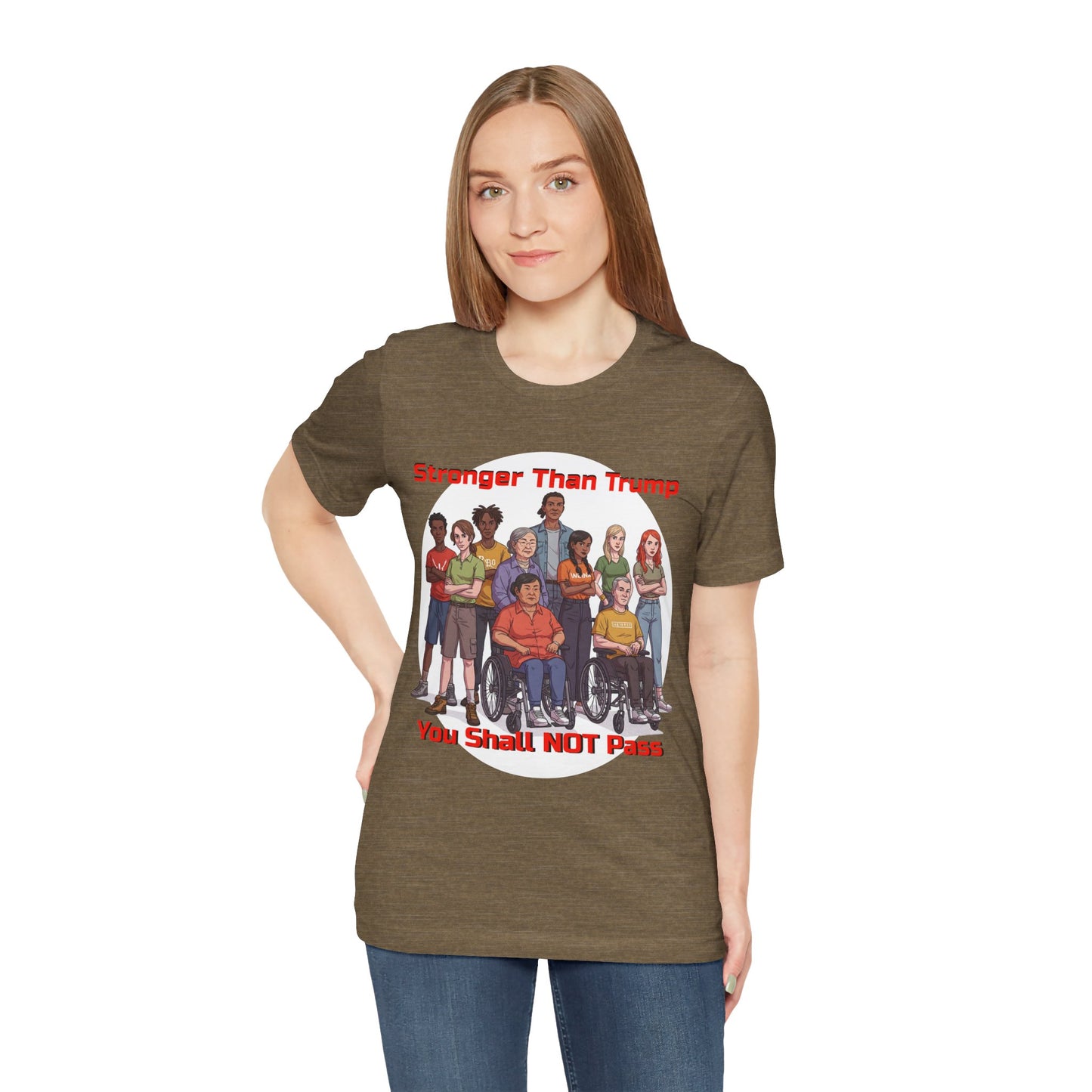 Stronger Than Trump Graphic Tee | Unisex Jersey Short Sleeve Shirt - Protest Tee - Activist Wear - Schmartypants