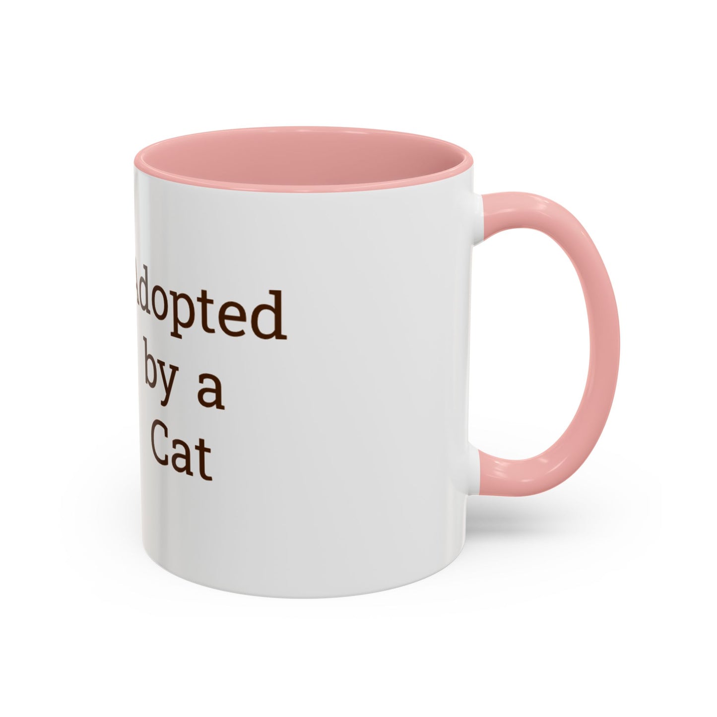 Adopted by a Cat Accent Coffee Mug - Perfect Gift for Cat Lovers - Funny Cat - Feline Humor - Schmartypants