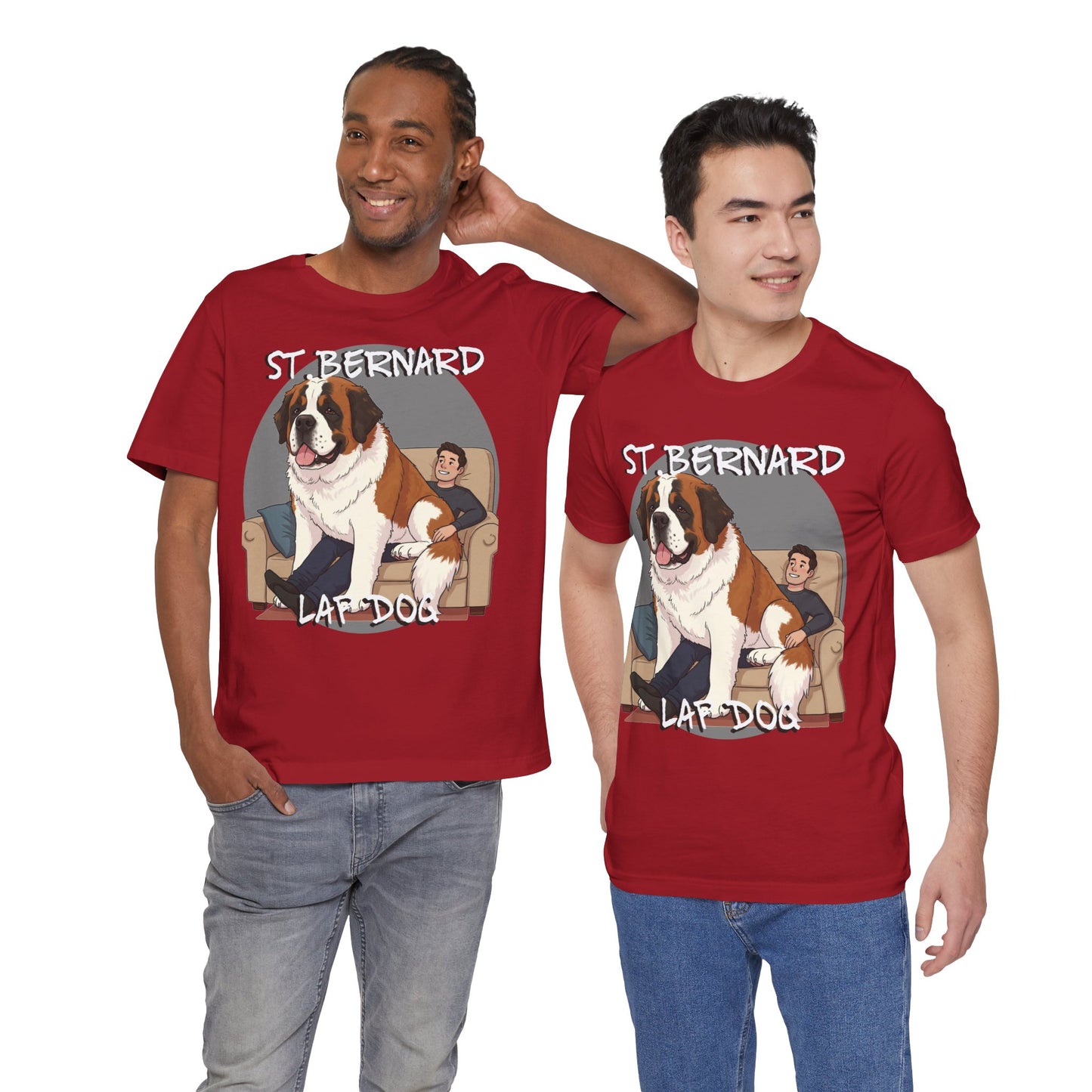 St. Bernard Funny Dog Tee - Unisex Jersey Short Sleeve T-Shirt - Schmartypants