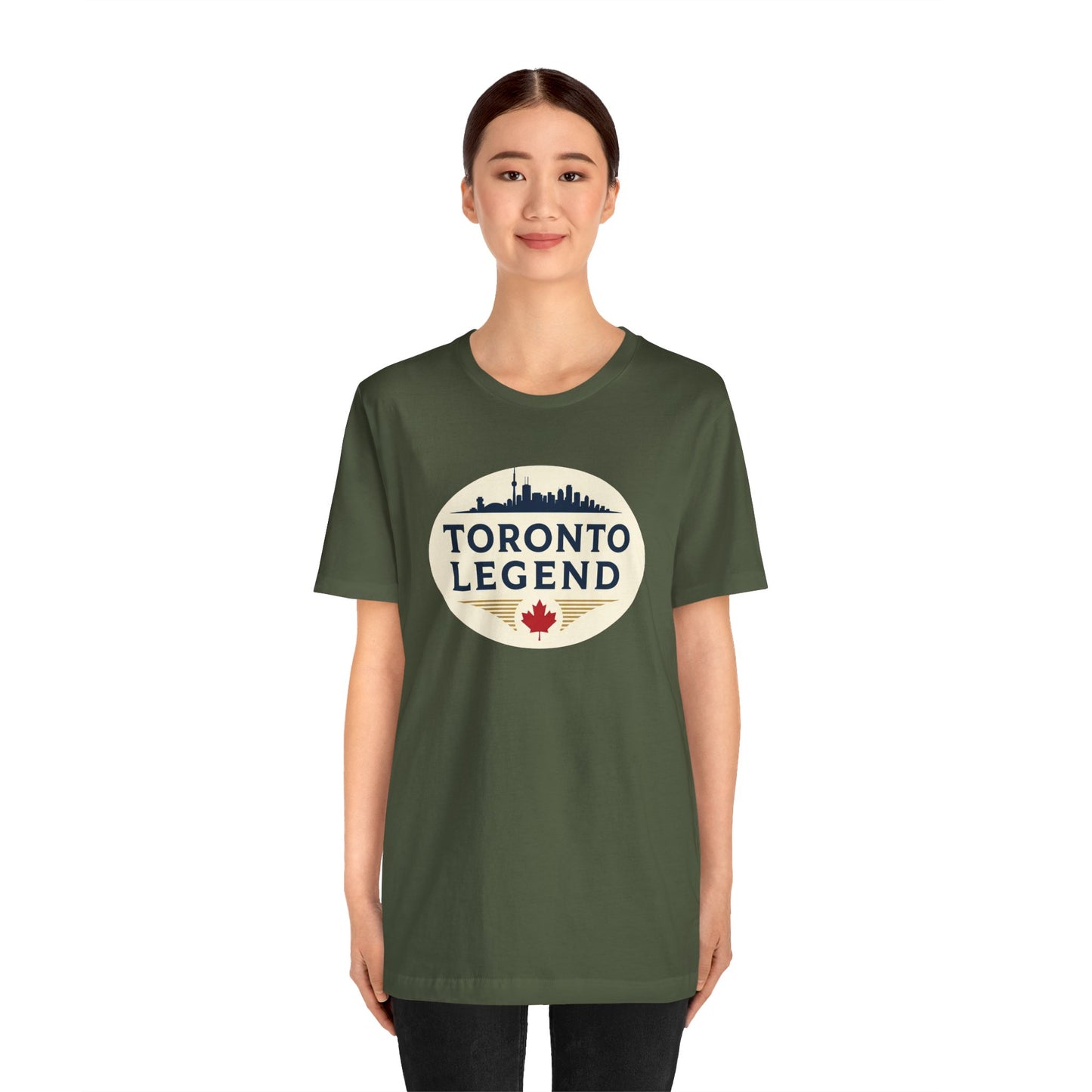 Toronto Legend Unisex Jersey Short Sleeve Tee, Toronto T-Shirt, Travel Shirt, Canada Souvenir, Gift for Travelers, Casual Wear