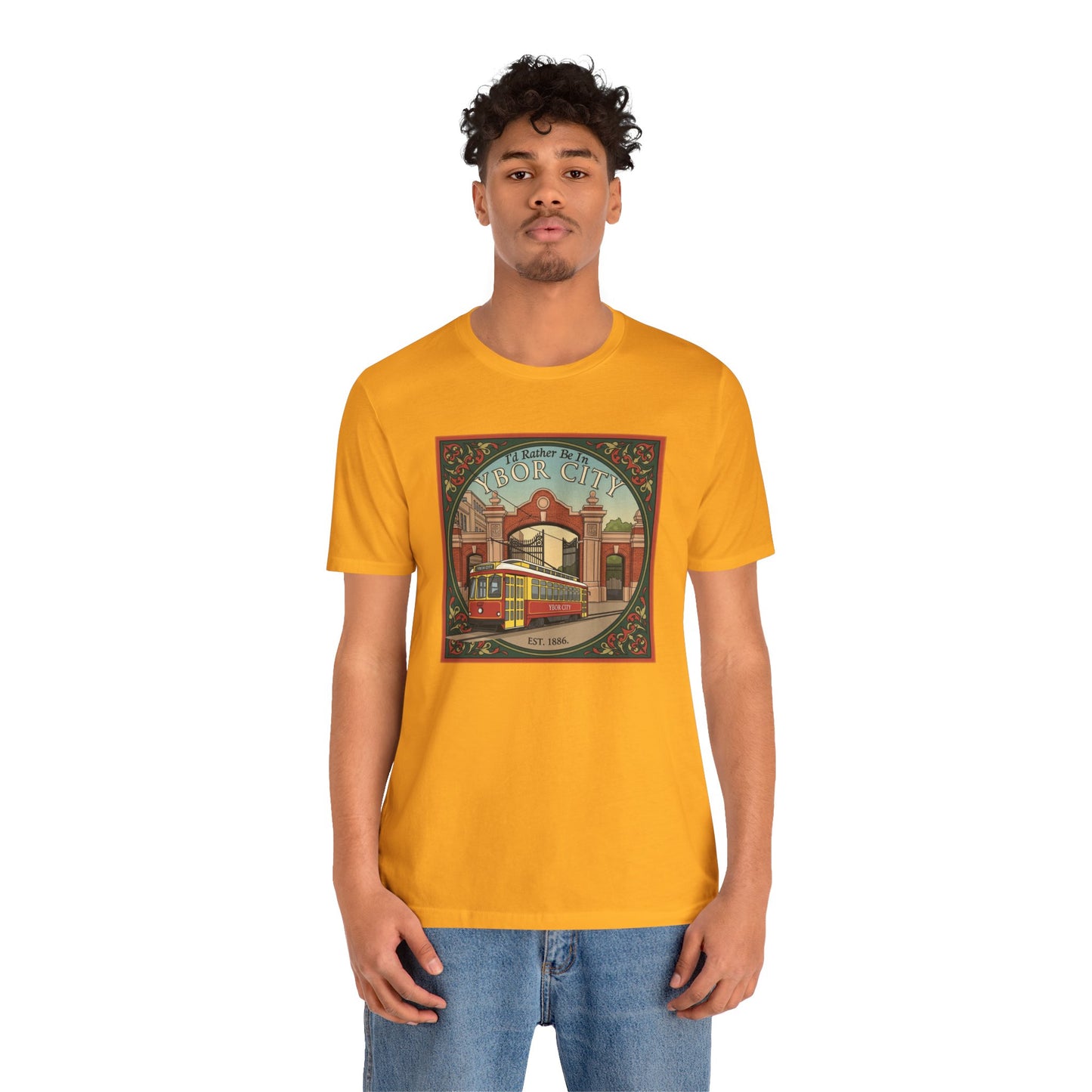 Ybor City Vintage Tee, Tampa Florida Arts District Unisex Shirt, Music Lovers Gift, Retro Style T-shirt, Hipster Clothing