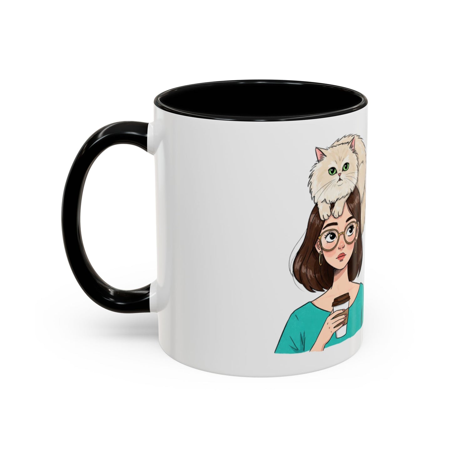 Adopted by a Cat Accent Coffee Mug - Perfect Gift for Cat Lovers - Funny Cat - Feline Humor - Schmartypants