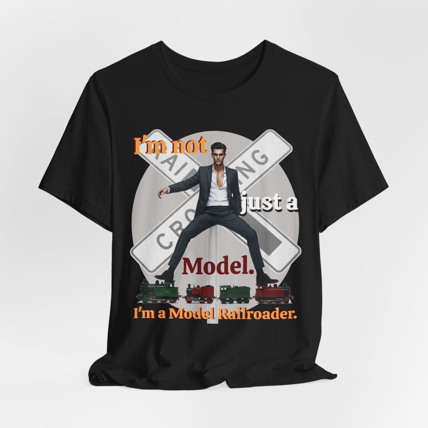 Funny Model Railroader Tee - Perfect Gift for Train Enthusiasts - Schmartypants