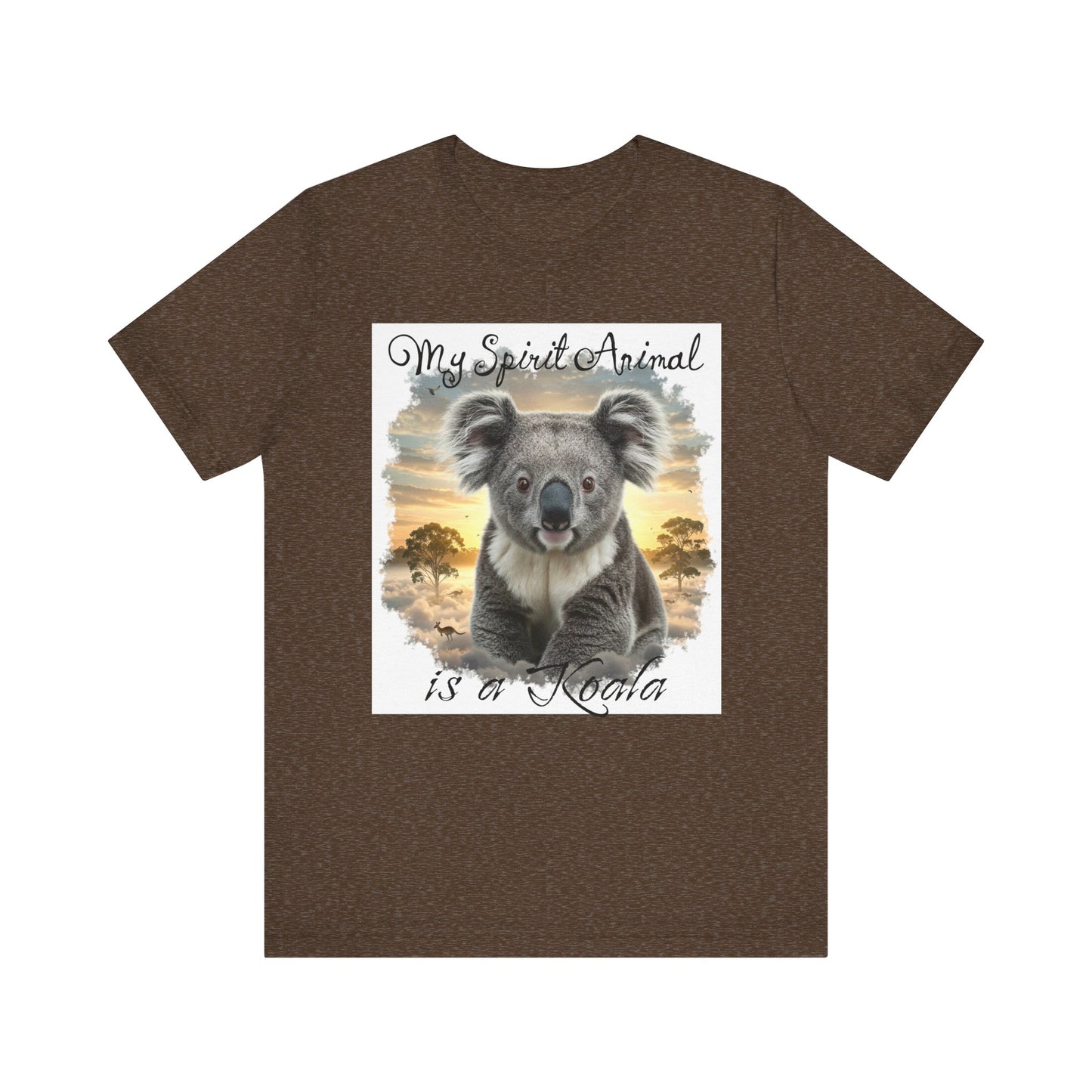 'My Spirit Animal is a Koala' Unisex Jersey Tee - Nature Lover's Gift - Beautiful Aussie Shirt - Schmartypants