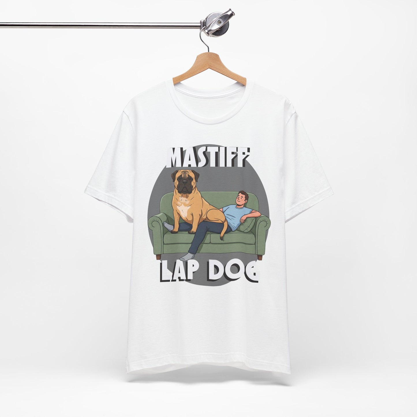 Mastiff Lap Dog Tee | Funny Dog Lover Shirt, Pet Owner Gift, Casual Wear, Birthday Present, Animal Lover Apparel - Schmartypants