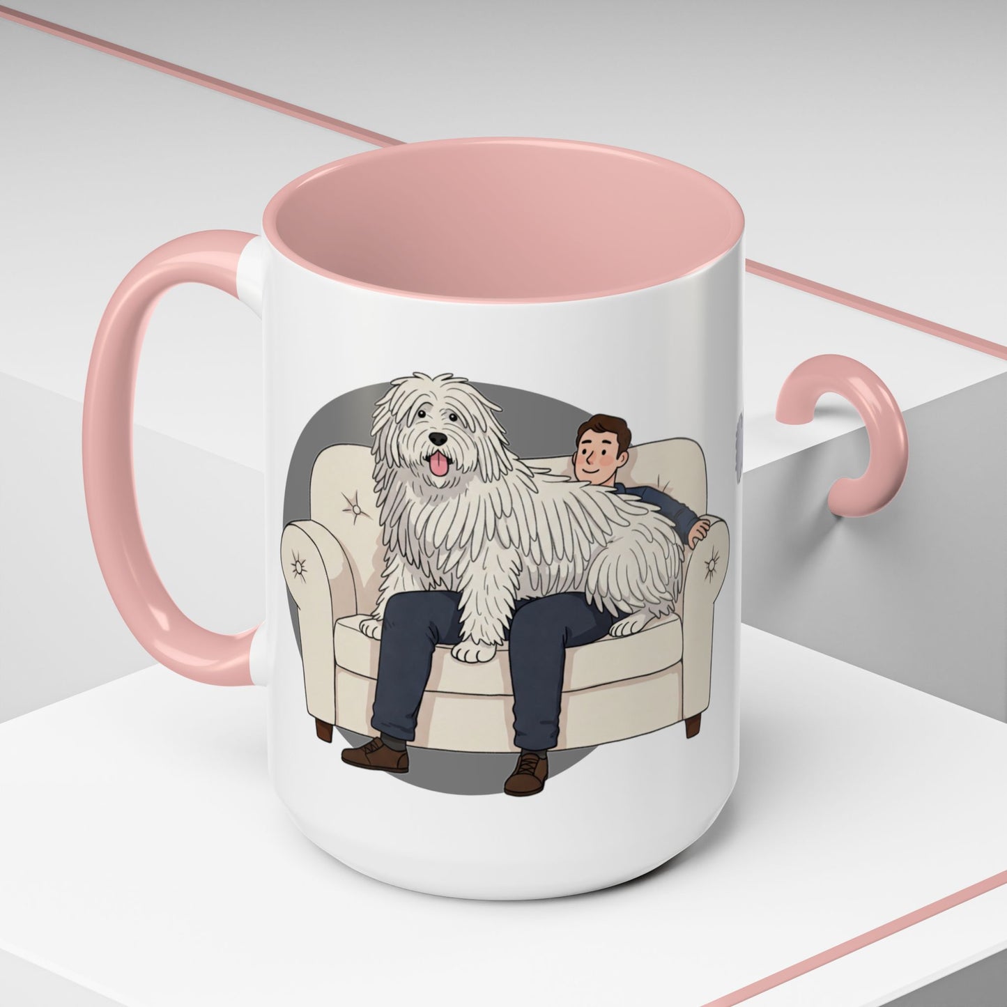 Komondor Lap Dog Coffee Mug - Funny Animal Lover Gift - Schmartypants