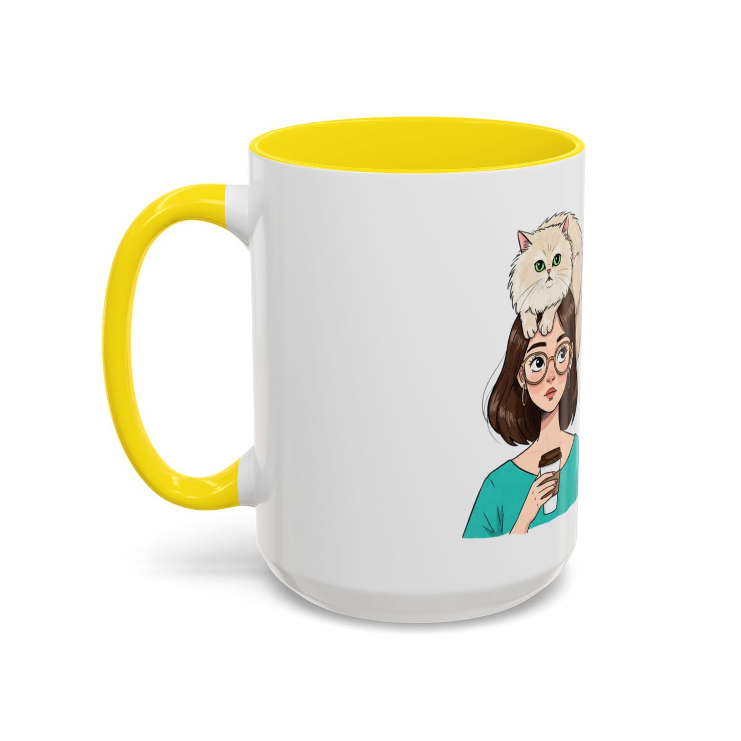 Adopted by a Cat Accent Coffee Mug - Perfect Gift for Cat Lovers - Funny Cat - Feline Humor - Schmartypants