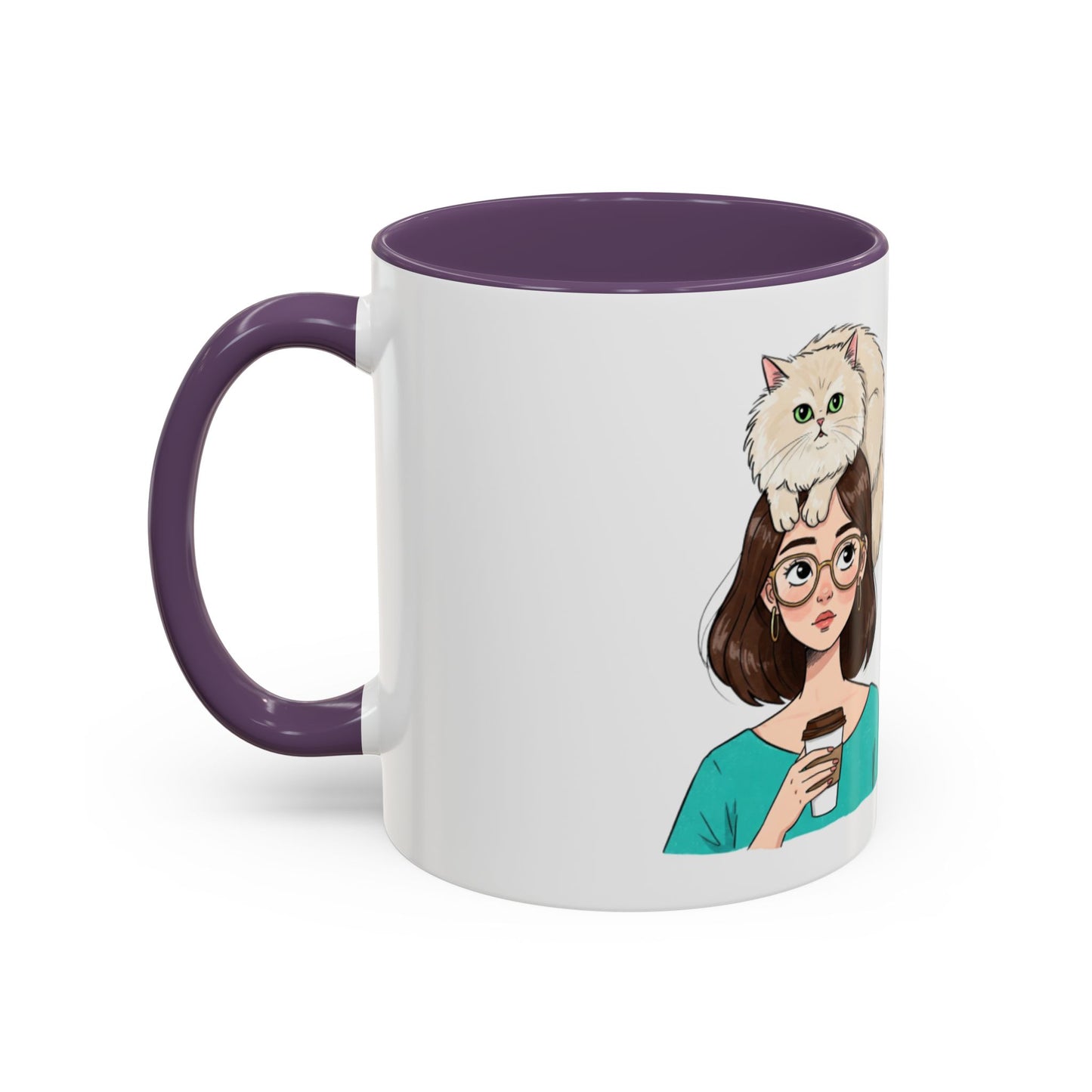 Adopted by a Cat Accent Coffee Mug - Perfect Gift for Cat Lovers - Funny Cat - Feline Humor - Schmartypants