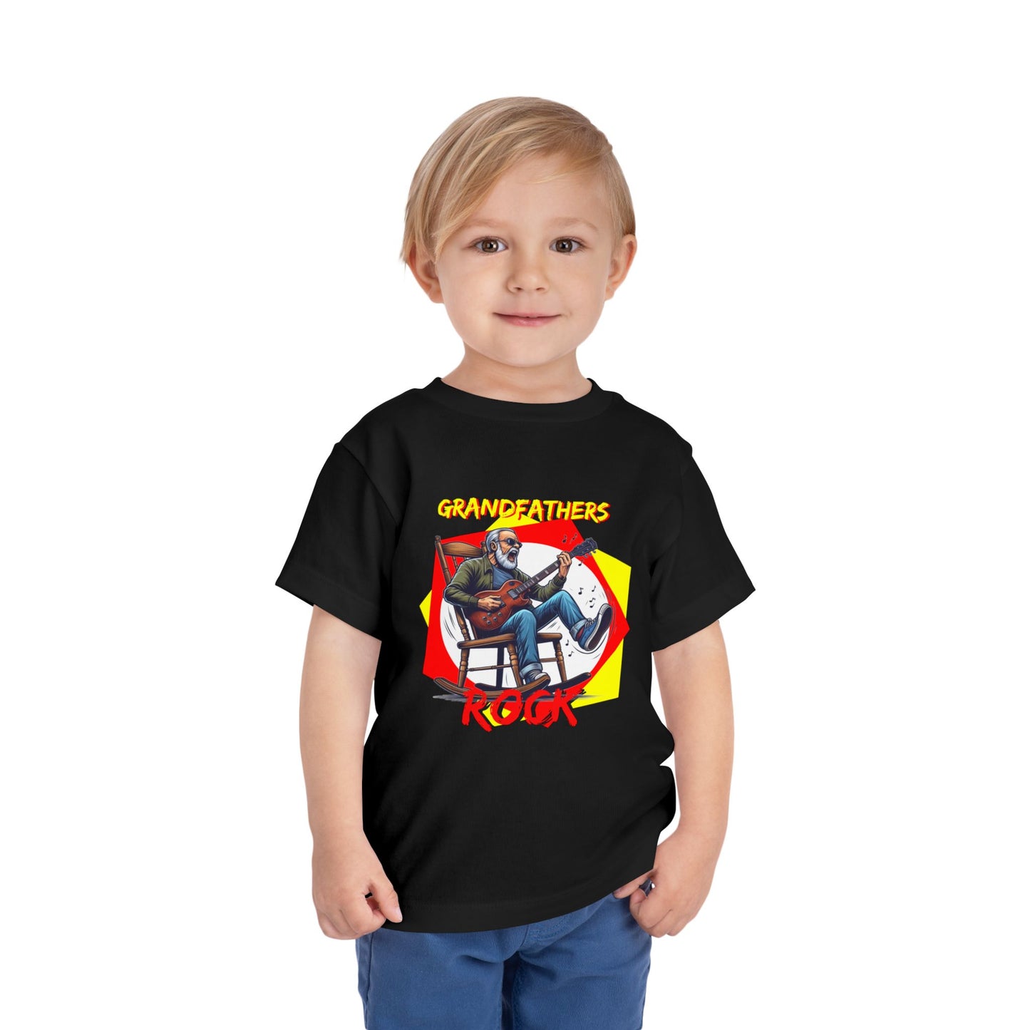 'Grandfathers Rock' Toddler T-Shirt | Funny Shirt to Show Love for Grandpa - Schmartypants