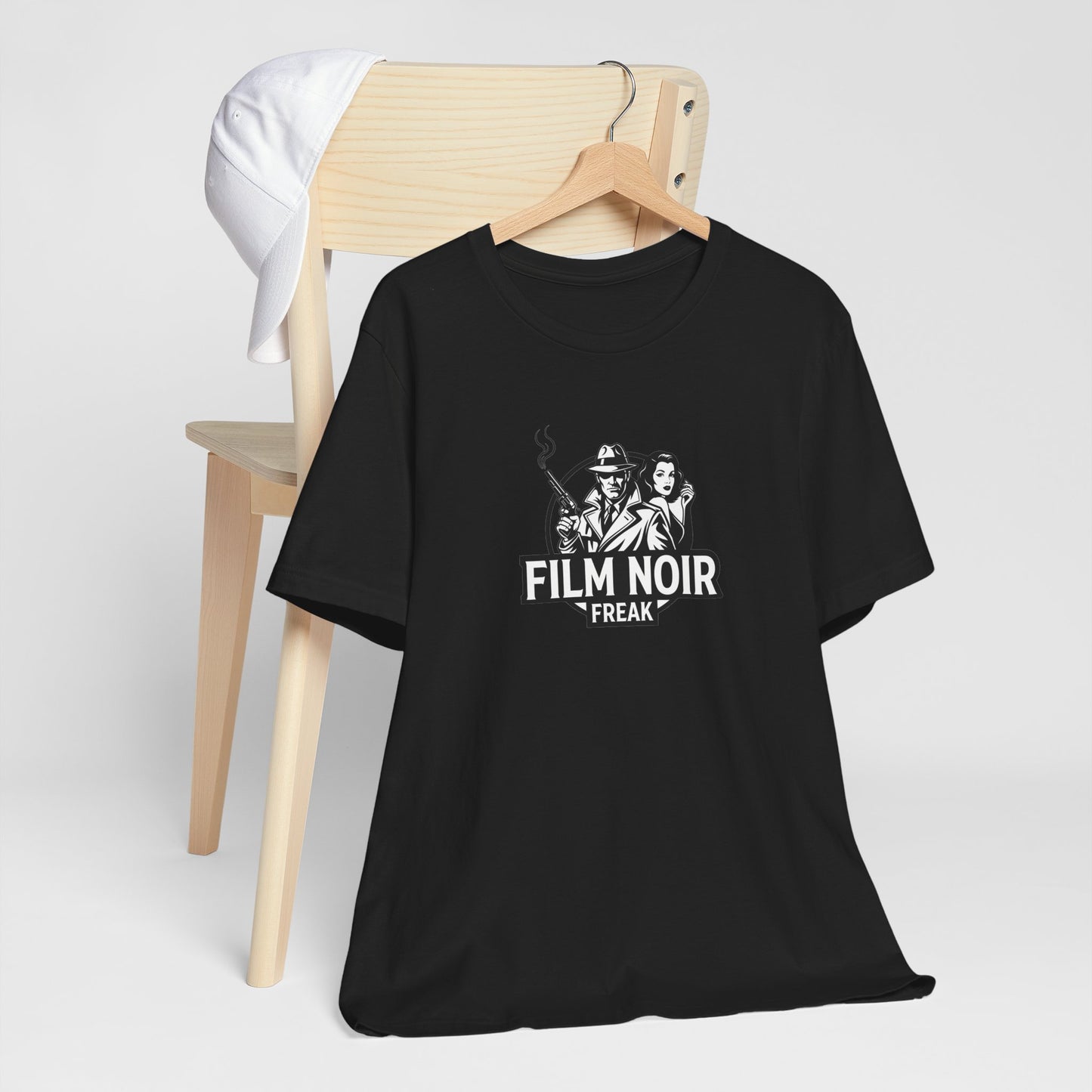 Film Noir Freak Tee, Vintage Movie Shirt, Classic Cinema Apparel, Gift for Film Lovers, Retro Graphic Tee, Unisex Short Sleeve Shirt