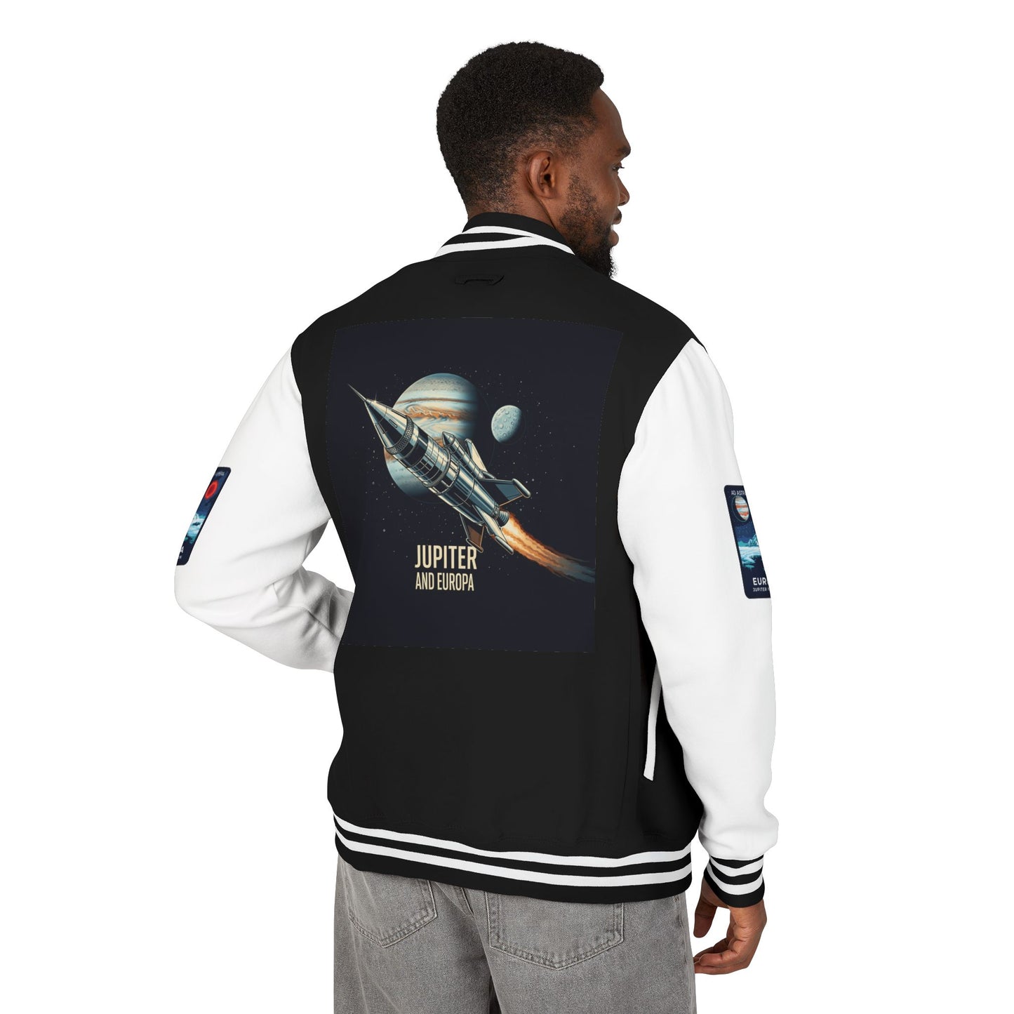 Retro Space Mission Commander Jacket, NASA Inspired Astronomer Gift, Unisex Outer Space Explorer Coat, Sci-Fi Fan, Europa Jupiter Mission