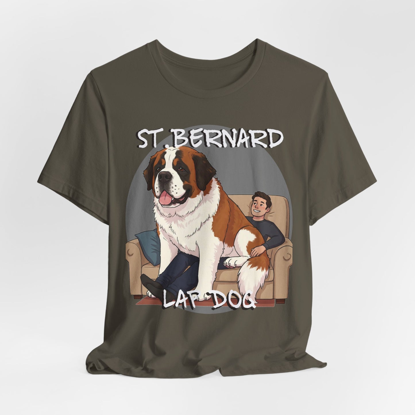 St. Bernard Funny Dog Tee - Unisex Jersey Short Sleeve T-Shirt - Schmartypants