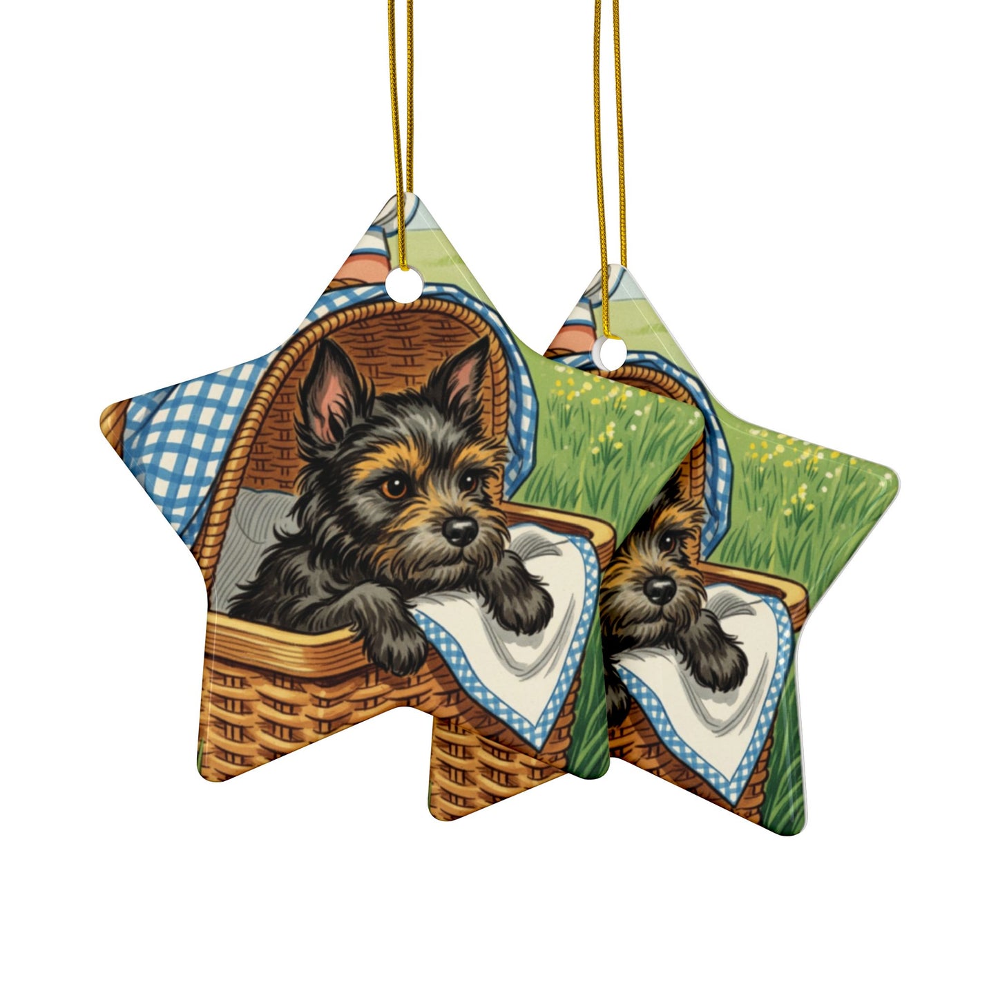 Ceramic Ornaments, Toto Wizard of Oz Tree, 2-Side Print, Collectible Series 2 Ornament, Holiday Decor, Christmas Ornament, Gift for Wizard