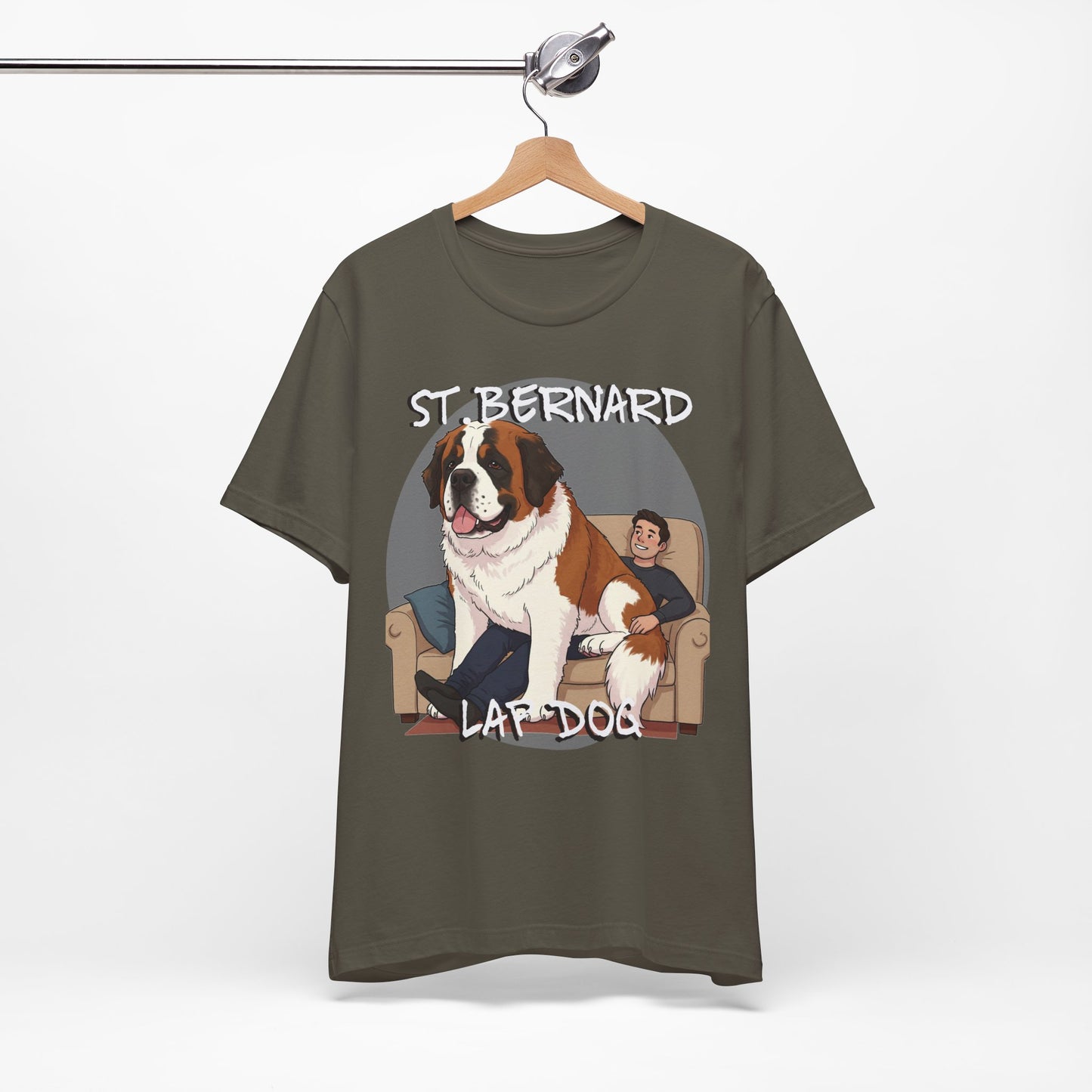 St. Bernard Funny Dog Tee - Unisex Jersey Short Sleeve T-Shirt - Schmartypants