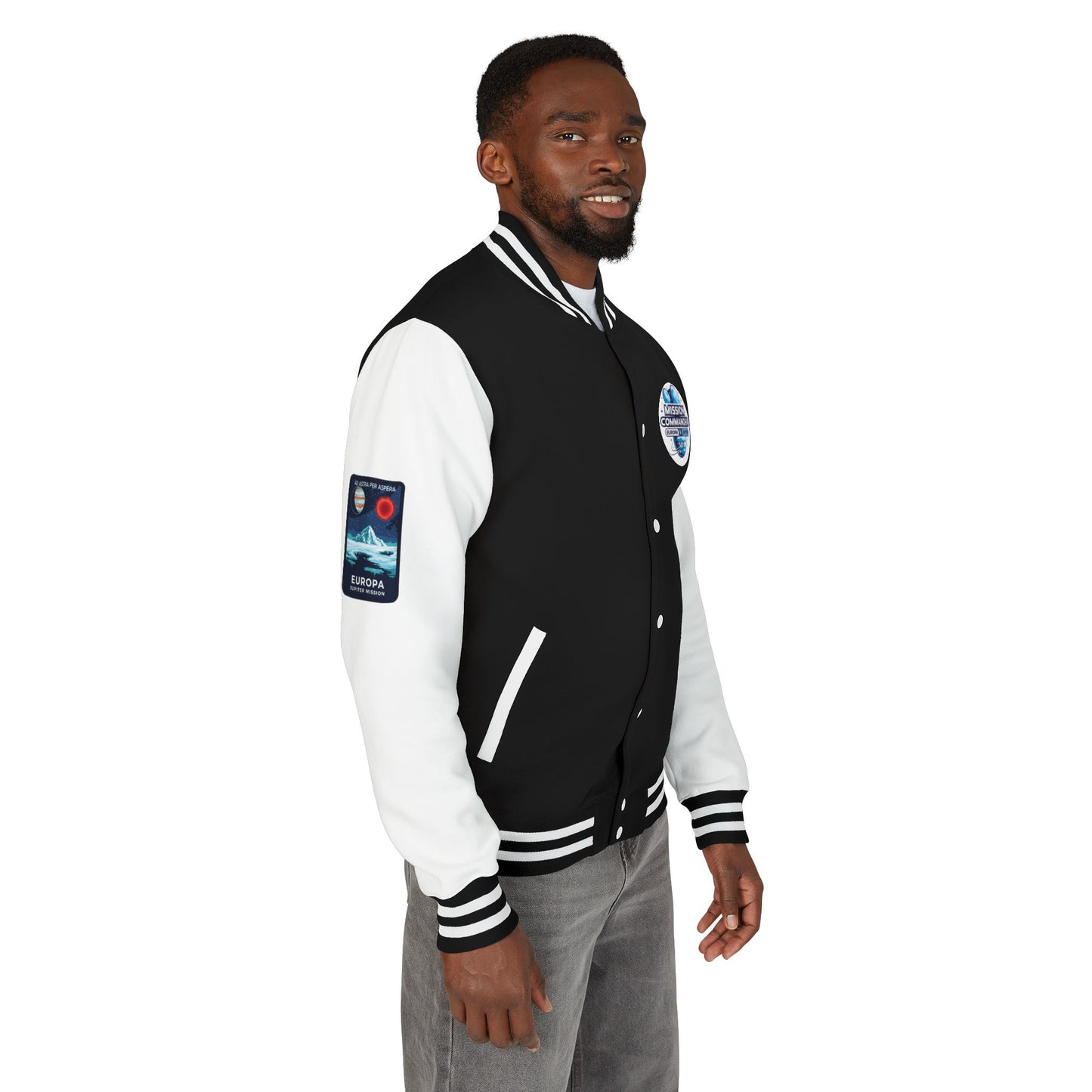 Retro Space Mission Commander Jacket, NASA Inspired Astronomer Gift, Unisex Outer Space Explorer Coat, Sci-Fi Fan, Europa Jupiter Mission