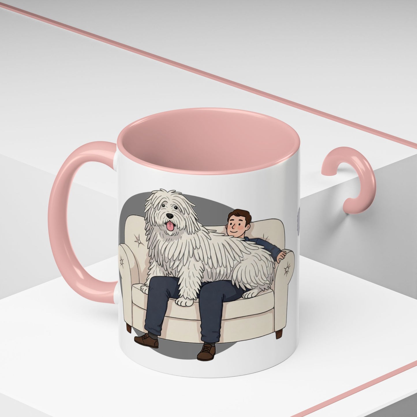 Komondor Lap Dog Coffee Mug - Funny Animal Lover Gift - Schmartypants