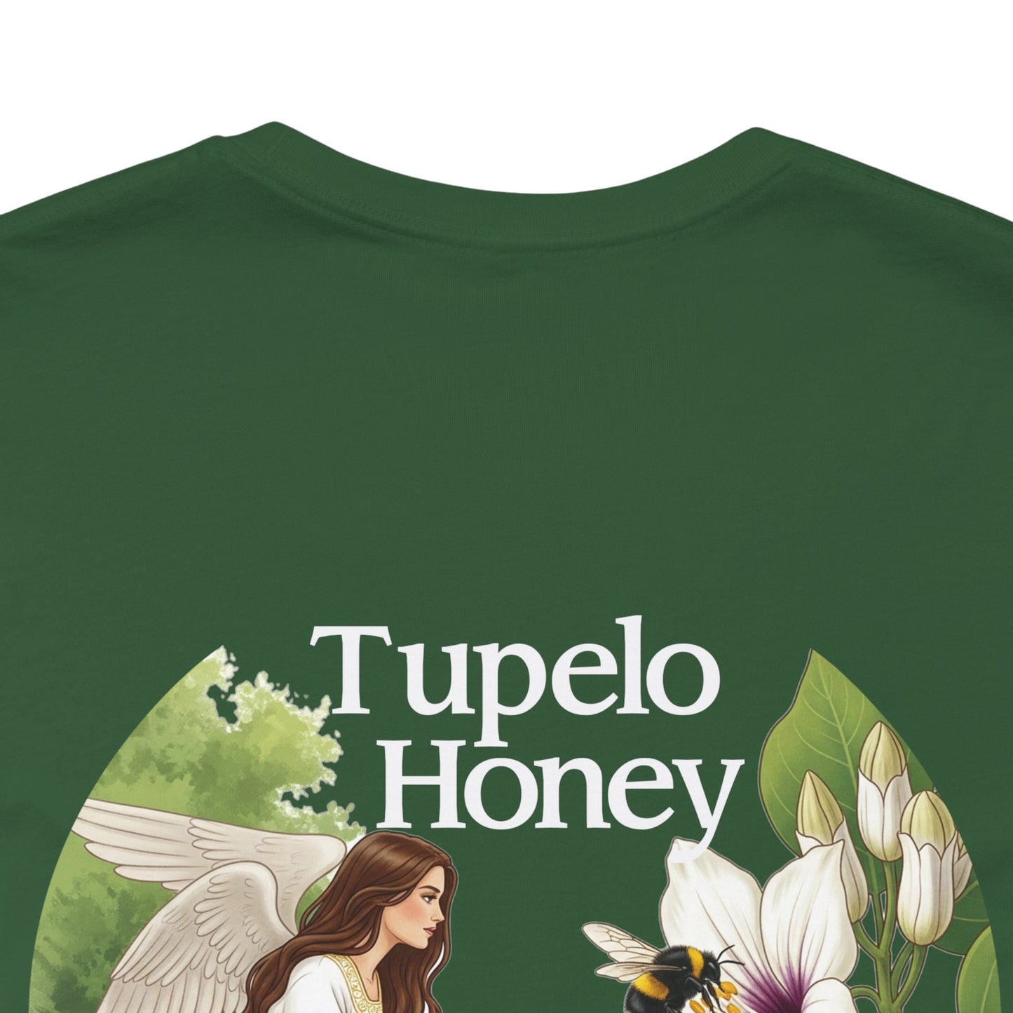 Elegant Tupelo Honey Unisex Tee, Angel Van Morrison Song Inspired Shirt, Concert-Goers Gift, Double-Sided Blossom Tee, Music Fans Present,