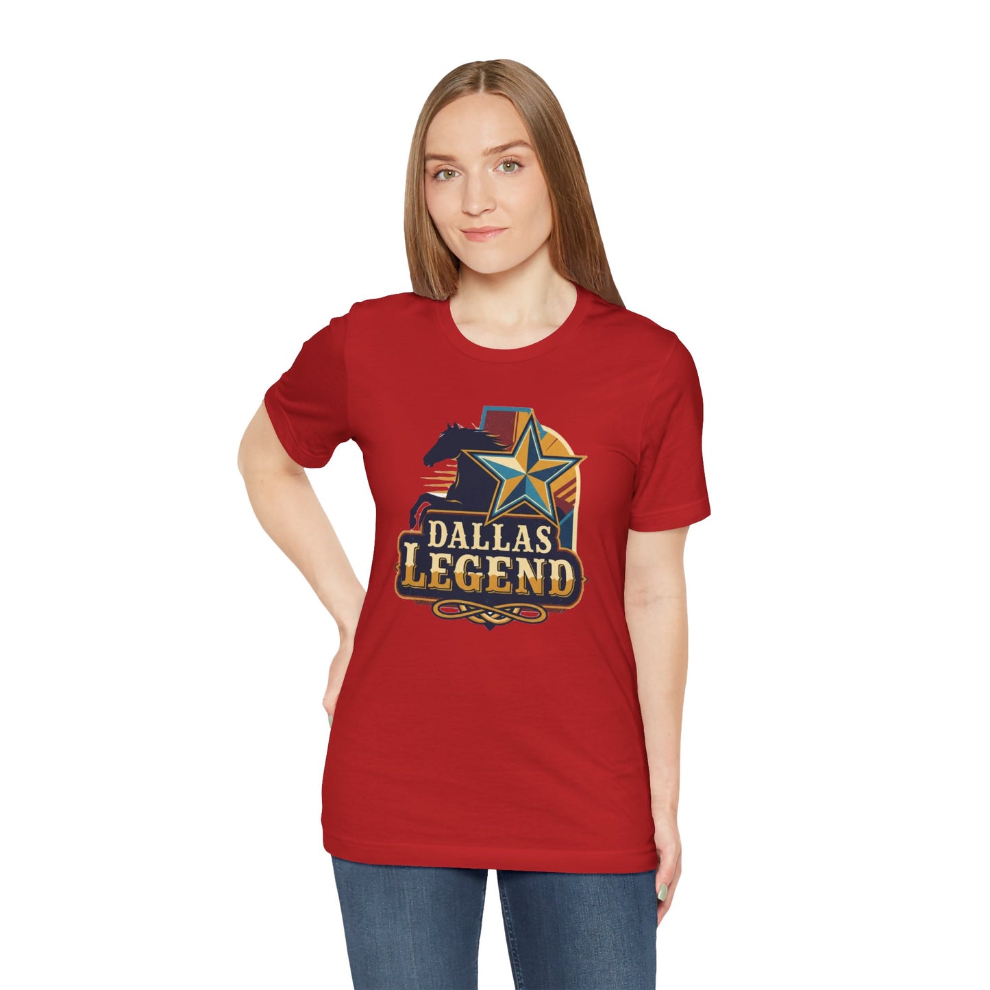 Dallas Legend Unisex Jersey Tee - Casual Style, Gift for Sports Fans, Comfort Wear, Game Day Apparel, Unique Shirt Design