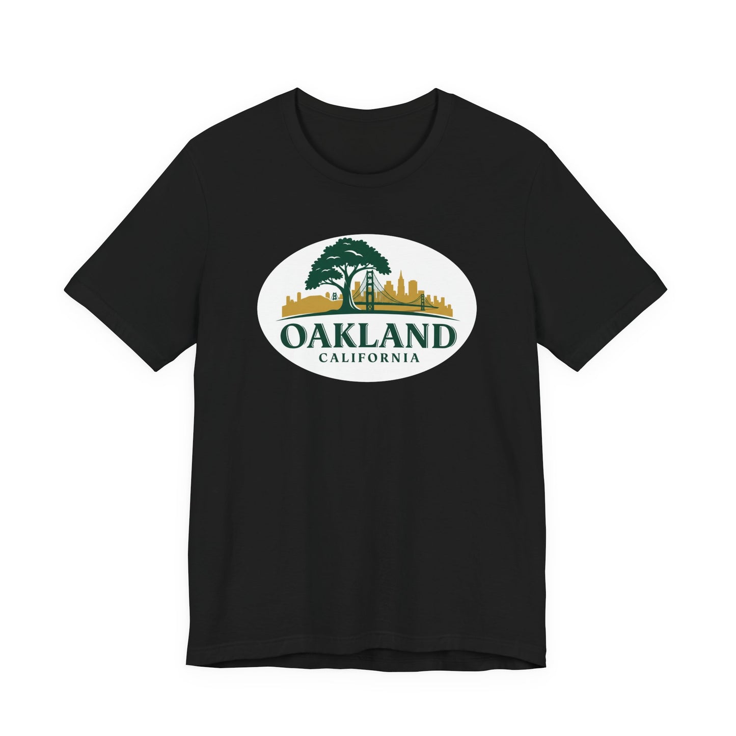 Oakland Cityscape Unisex Jersey Tee, Casual Wear, Gifts for Him/Her, Summer Fashion, Oakland California T-Shirt, Oakland Souvenir