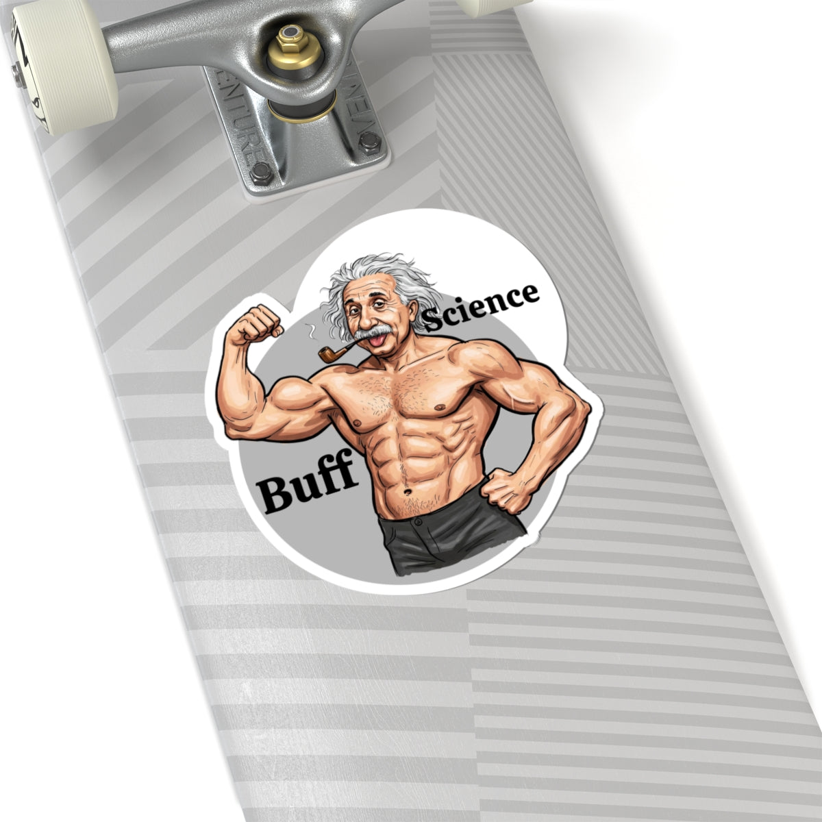 Science Buff Kiss-Cut Stickers - Funny Nerdy Decor for Science, Physics, Einstein Lovers - Schmartypants