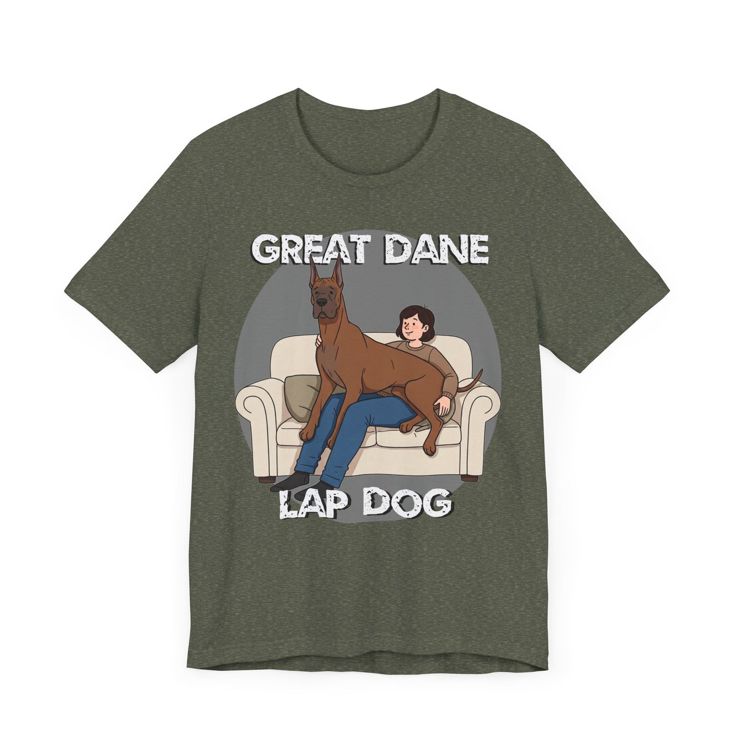 Great Dane Lap Dog Unisex Jersey Tee - Funny Perfect Gift for Dog Lovers - Schmartypants