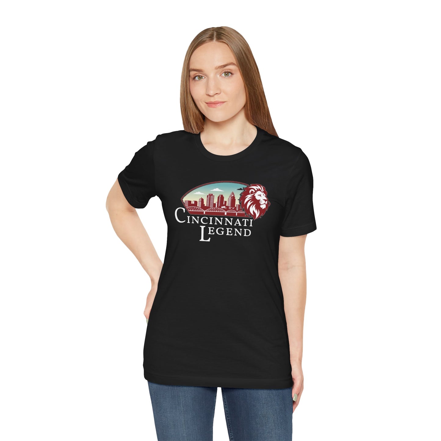 Cincinnati Legend Unisex Tee | Casual Graphic Shirt, Gift for Sports Fans, Urban Style Apparel, Festival Outfit, Souvenir Wear