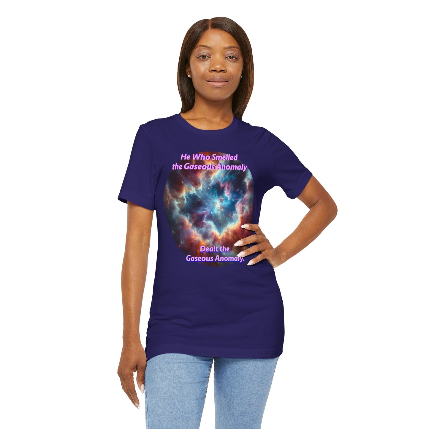 Hilarious Gaseous Anomaly Tee - Unisex Jersey Short Sleeve T-Shirt - Science Fiction Lovers - Star Trek Fans - Schmartypants