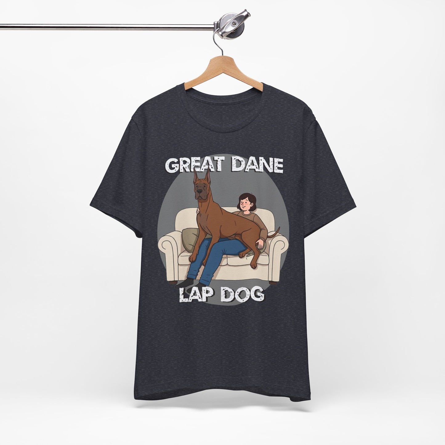 Great Dane Lap Dog Unisex Jersey Tee - Funny Perfect Gift for Dog Lovers - Schmartypants