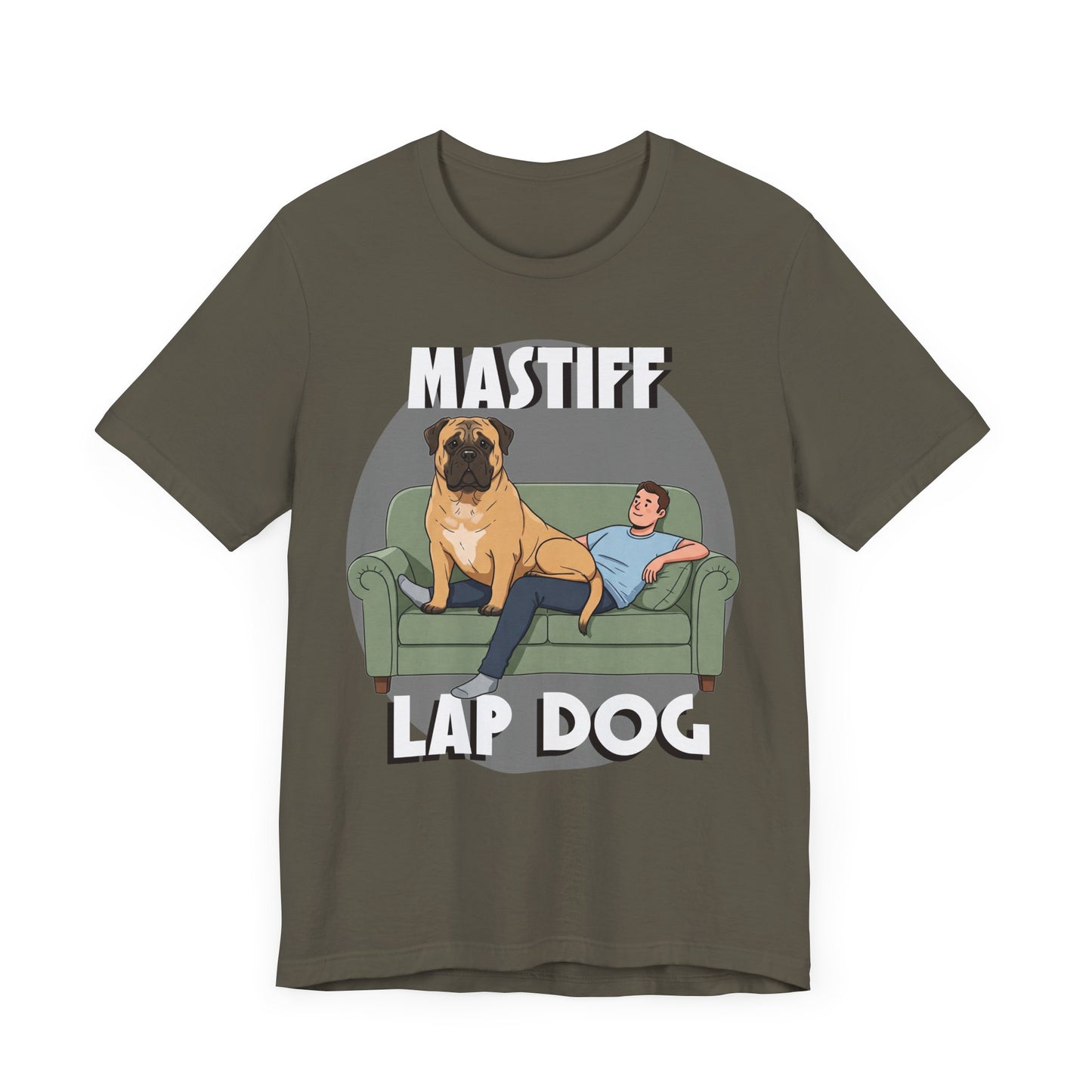 Mastiff Lap Dog Tee | Funny Dog Lover Shirt, Pet Owner Gift, Casual Wear, Birthday Present, Animal Lover Apparel - Schmartypants