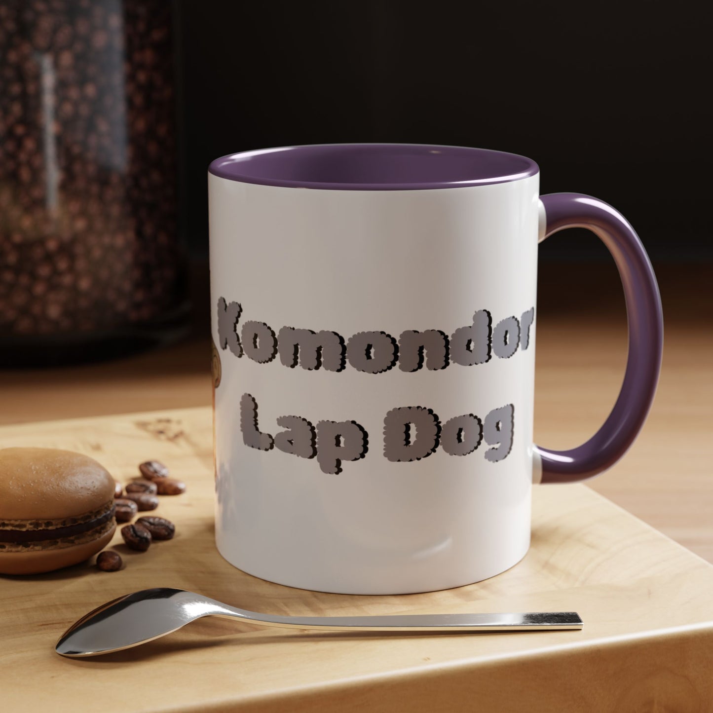 Komondor Lap Dog Coffee Mug - Funny Pet Lovers Gift - 11oz & 15oz - Schmartypants