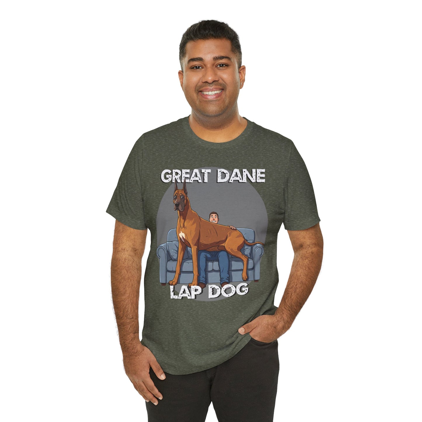 Great Dane Lap Dog Unisex Tee - Hilarious Dog Lover Graphic T-Shirt - Schmartypants