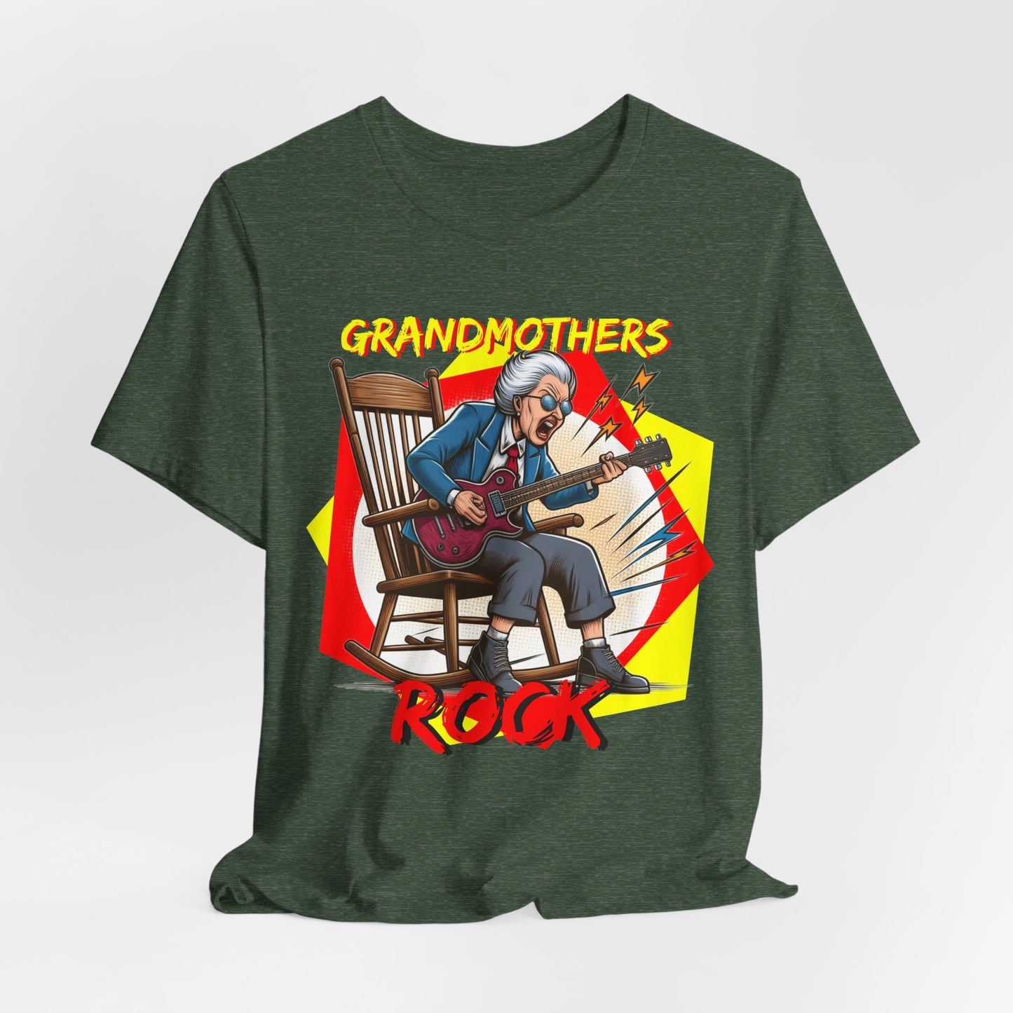 'Grandmothers Rock' Unisex Jersey Short Sleeve Tee - Funny Gift to Show Love for the Special Grandmother in Your Life - Schmartypants