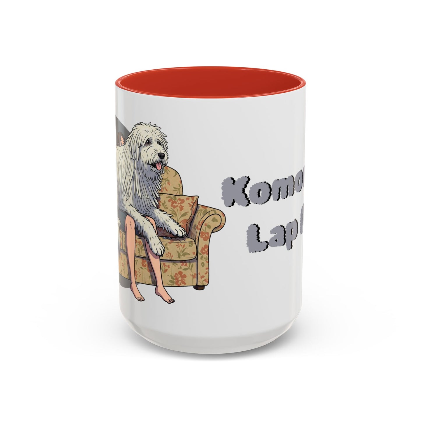 Komondor Lap Dog Coffee Mug - Funny Pet Lovers Gift - 11oz & 15oz - Schmartypants