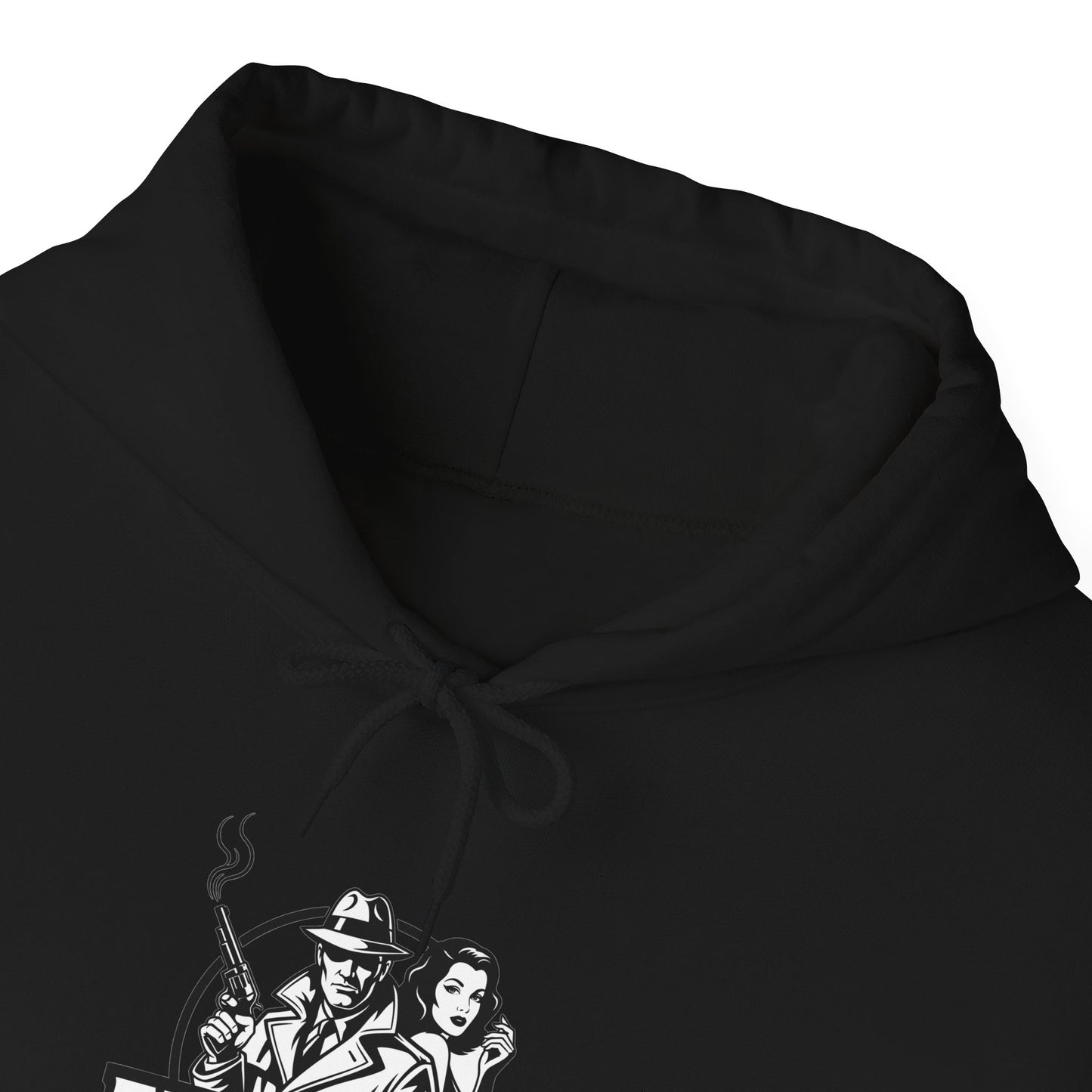 Film Noir Freak Unisex Hoodie, Vintage Movie Sweatshirt, Cozy Black Hoodie, Artist Gift, Fall Fashion Essential