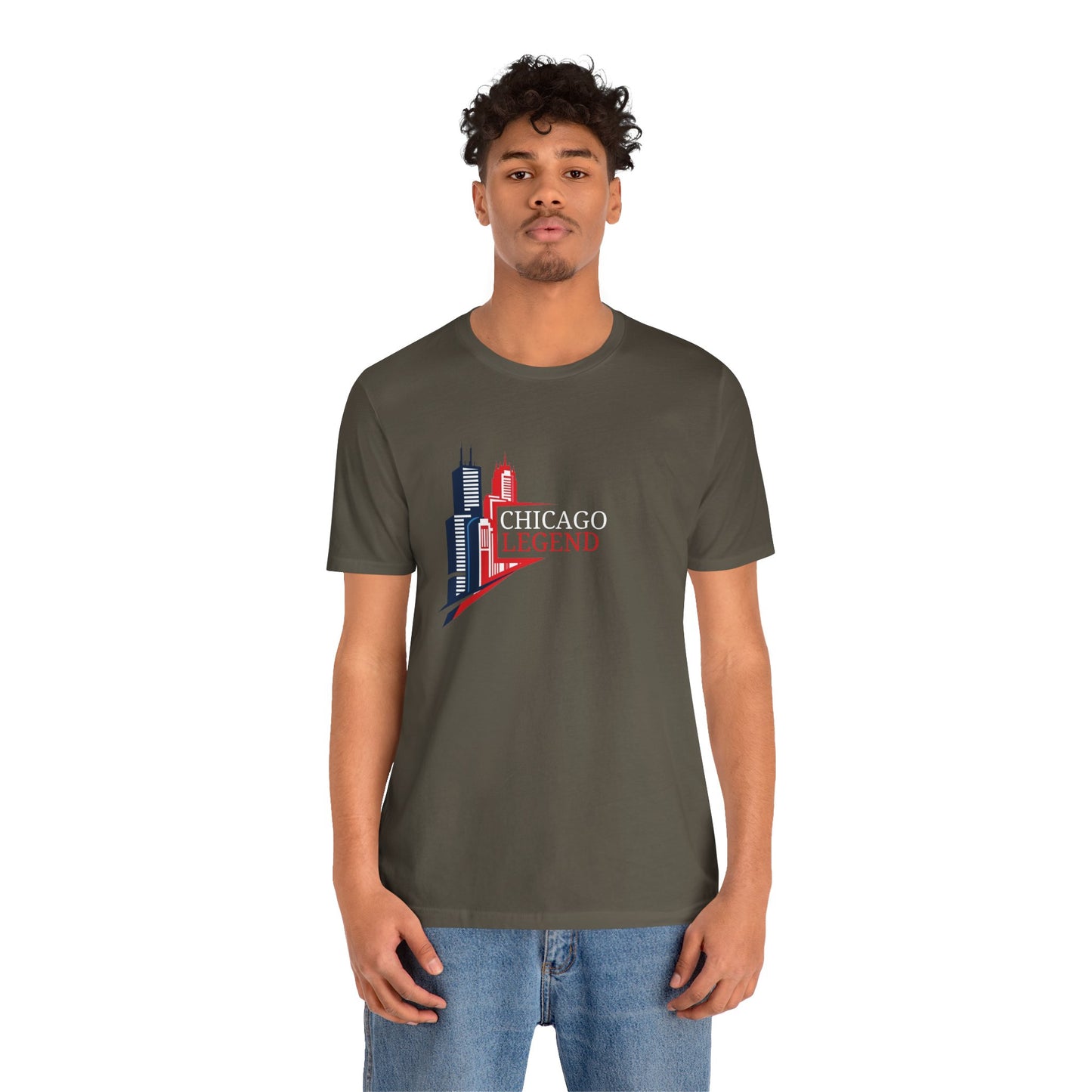 Classic Chicago Legend Graphic Unisex T-Shirt, Chicago Gift, City Pride Apparel, Urban Style Shirt, Travel Souvenir Tee