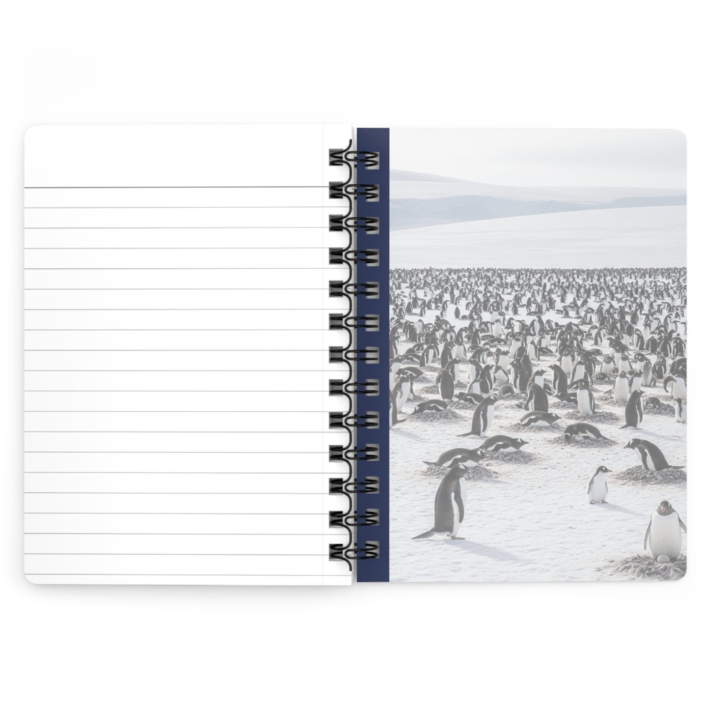 Adorable Penguin Spiral Bound Journal, Nature Lover's Diary, Unique Gift for Kids, Journal for Writing and Drawing, Cute Animal Notebook