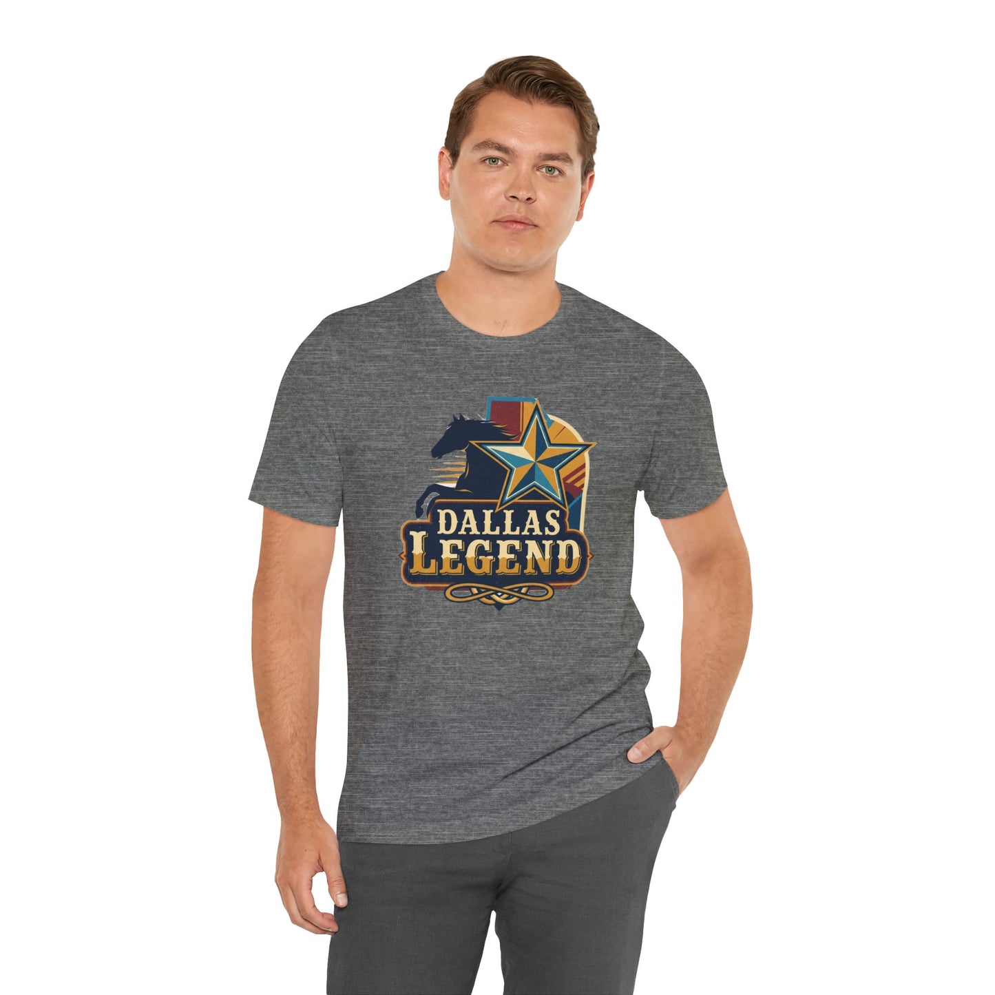 Dallas Legend Unisex Jersey Tee - Casual Style, Gift for Sports Fans, Comfort Wear, Game Day Apparel, Unique Shirt Design