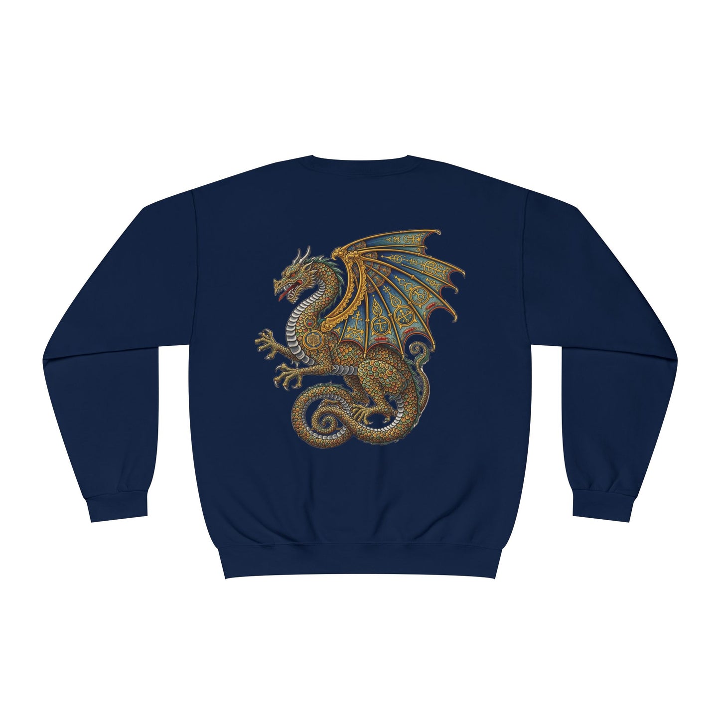 Mystical Alchemist Dragon Sweatshirt, Cozy Gift, Fantasy Lover Apparel, Unisex Sweatshirt, Dragon Design, Magical Outfit