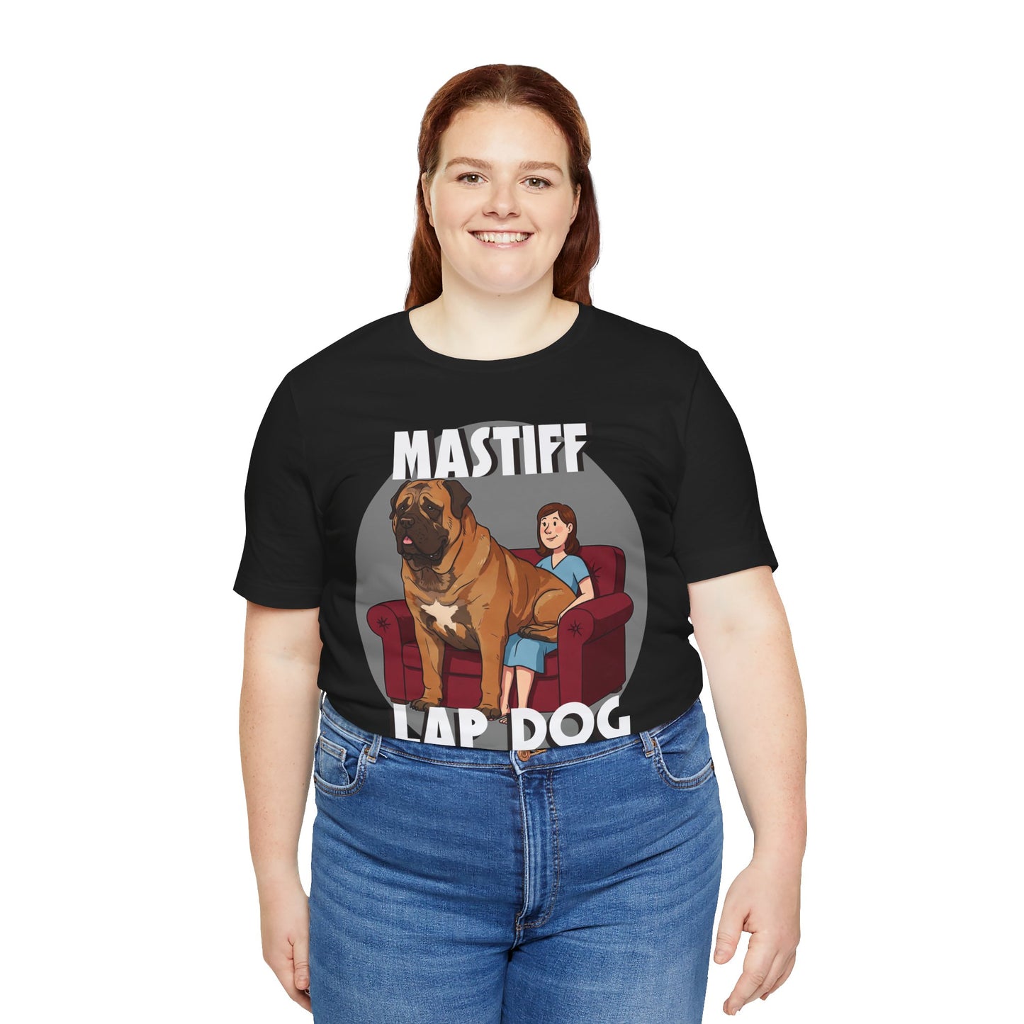 Mastiff Lap Dog T-Shirt – Hilarious and Comfy Tee for Dog Lovers - Schmartypants