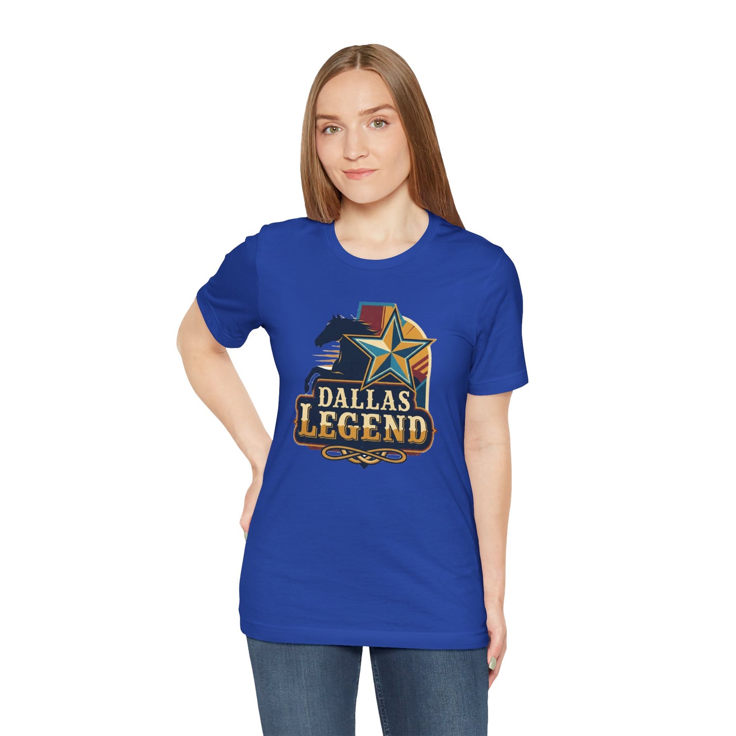 Dallas Legend Unisex Jersey Tee - Casual Style, Gift for Sports Fans, Comfort Wear, Game Day Apparel, Unique Shirt Design